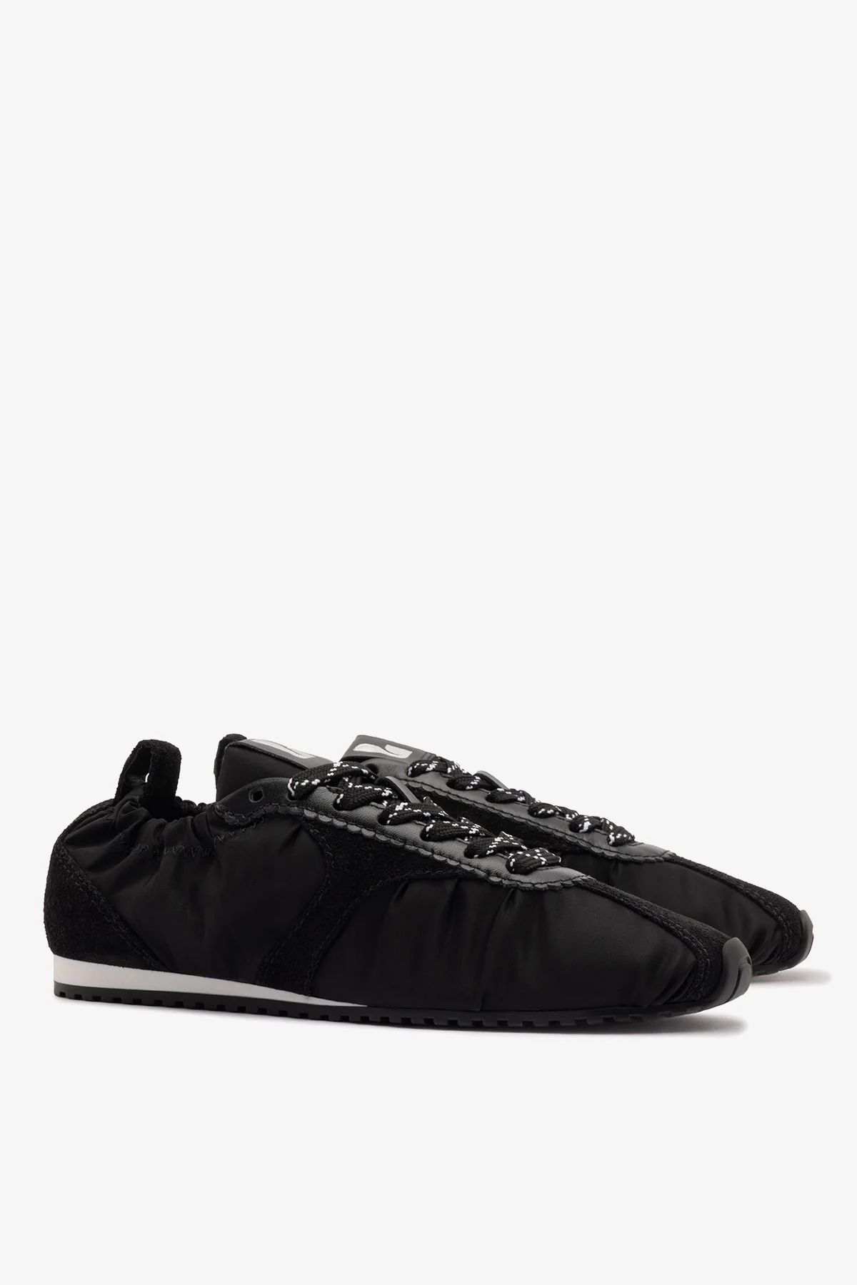 Stella Lite Sneaker In Black Nylon and Suede - Image 3
