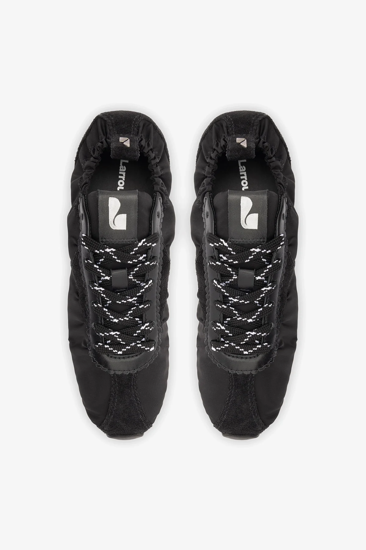 Stella Lite Sneaker In Black Nylon and Suede - Image 7