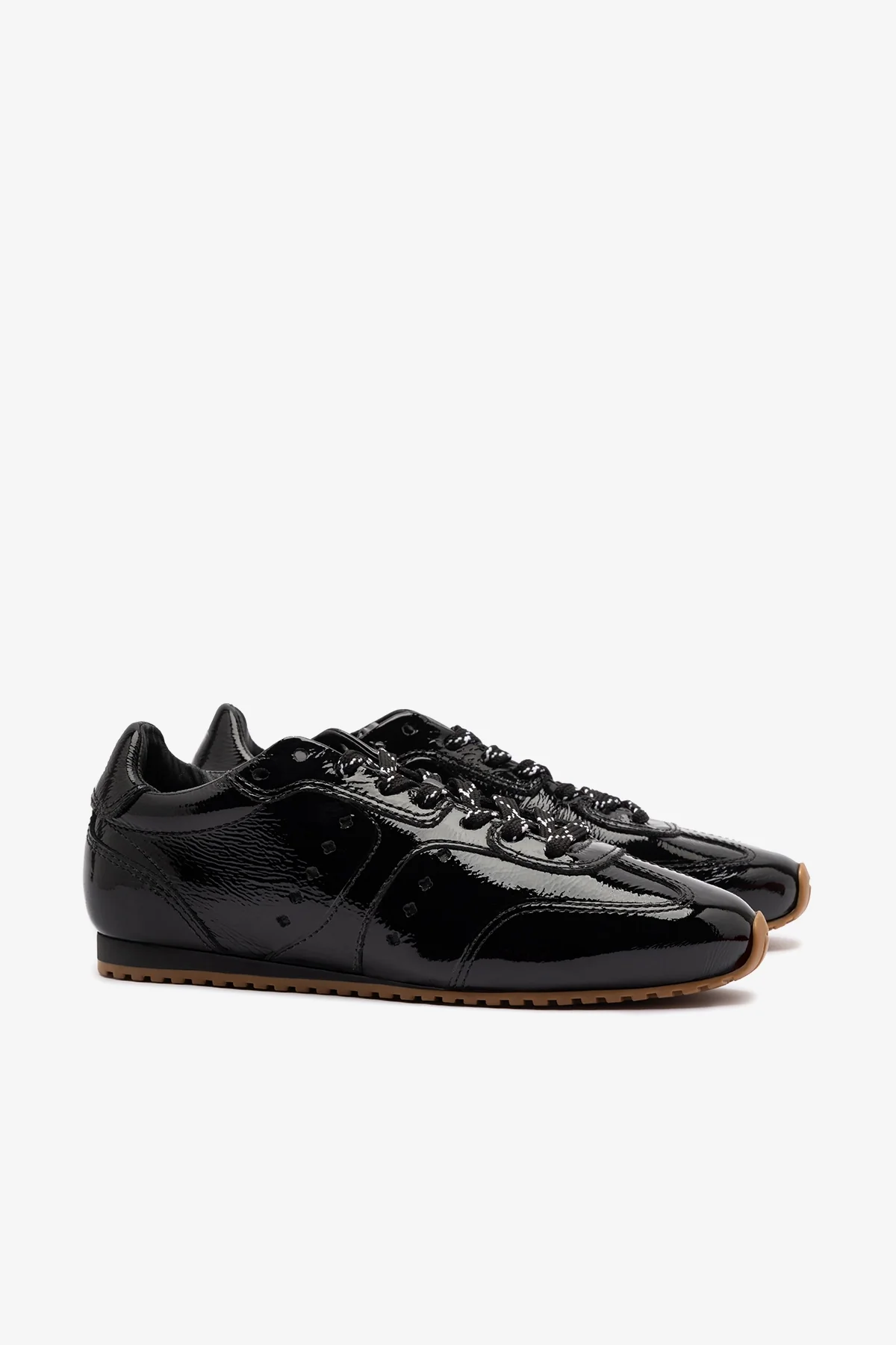 Stella Sneaker In Black Patent Leather - Image 3