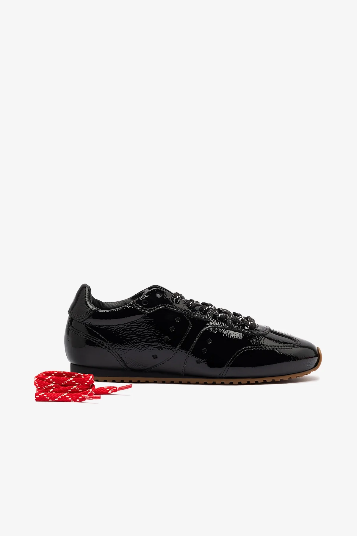 Stella Sneaker In Black Patent Leather - Image 4