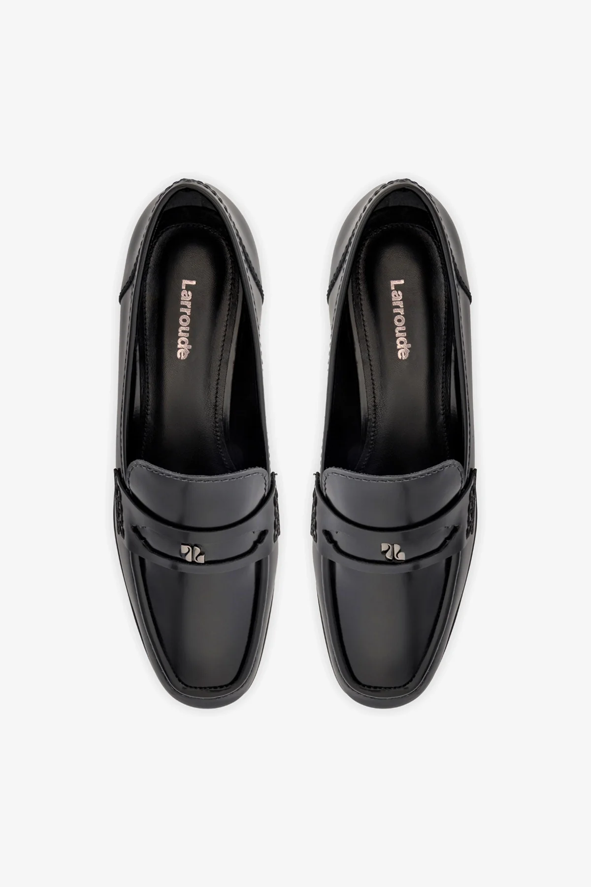Suki Flatform Loafer In Black Box Leather - Image 7