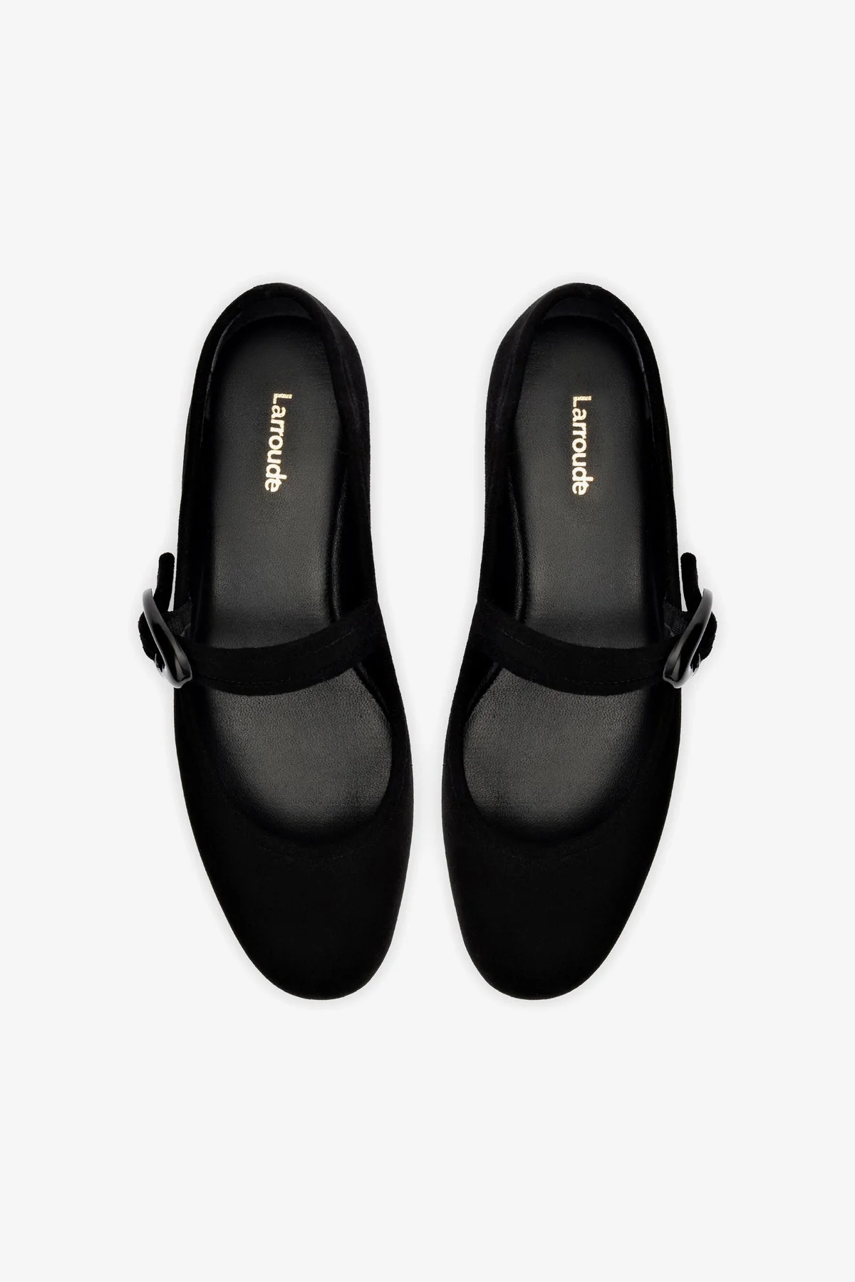 Verona Ballet Flat In Black Suede - Image 7