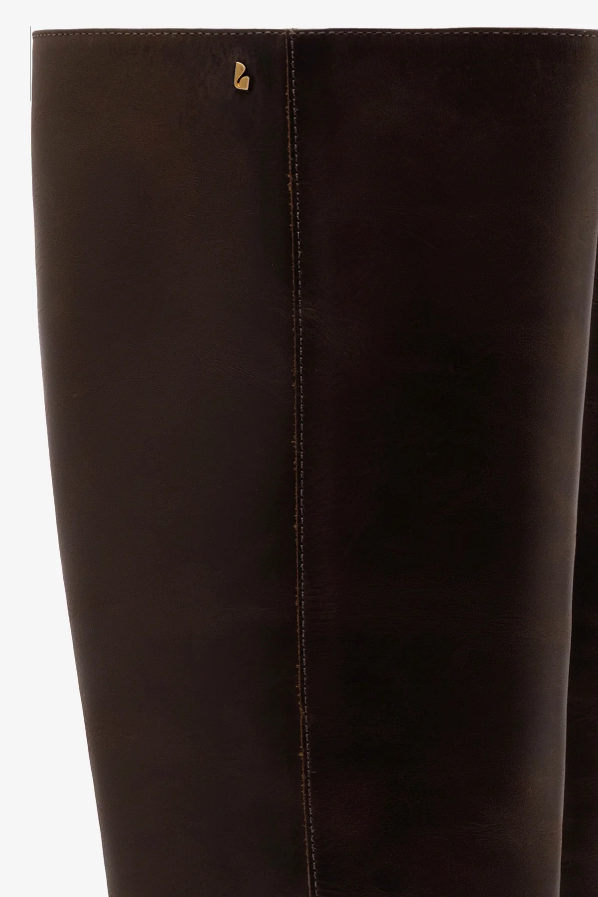 Anne Boot In Brown Shadow Leather - Image 4