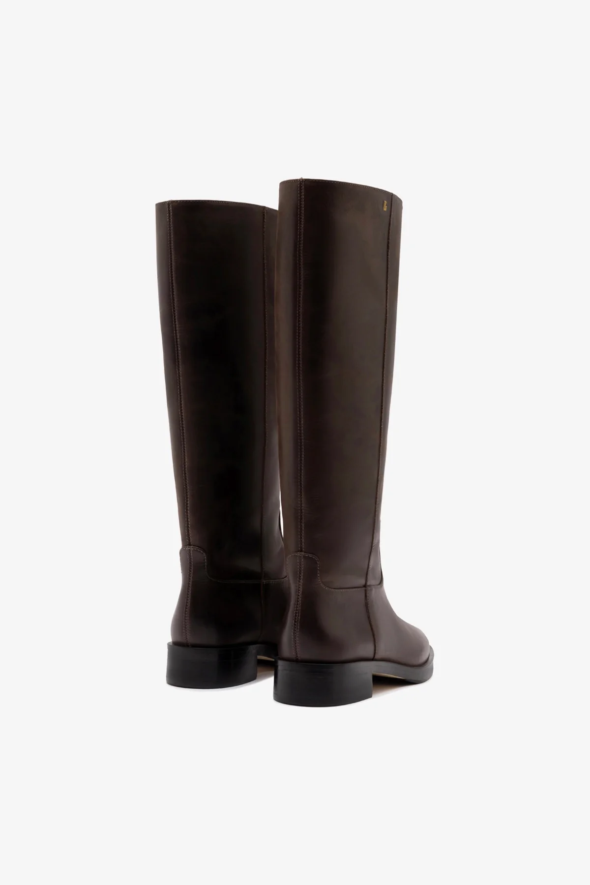 Anne Boot In Brown Shadow Leather - Image 7