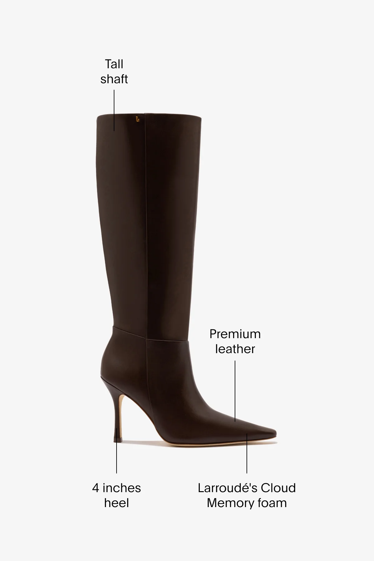 Carine Boot In Brown Leather - Image 5