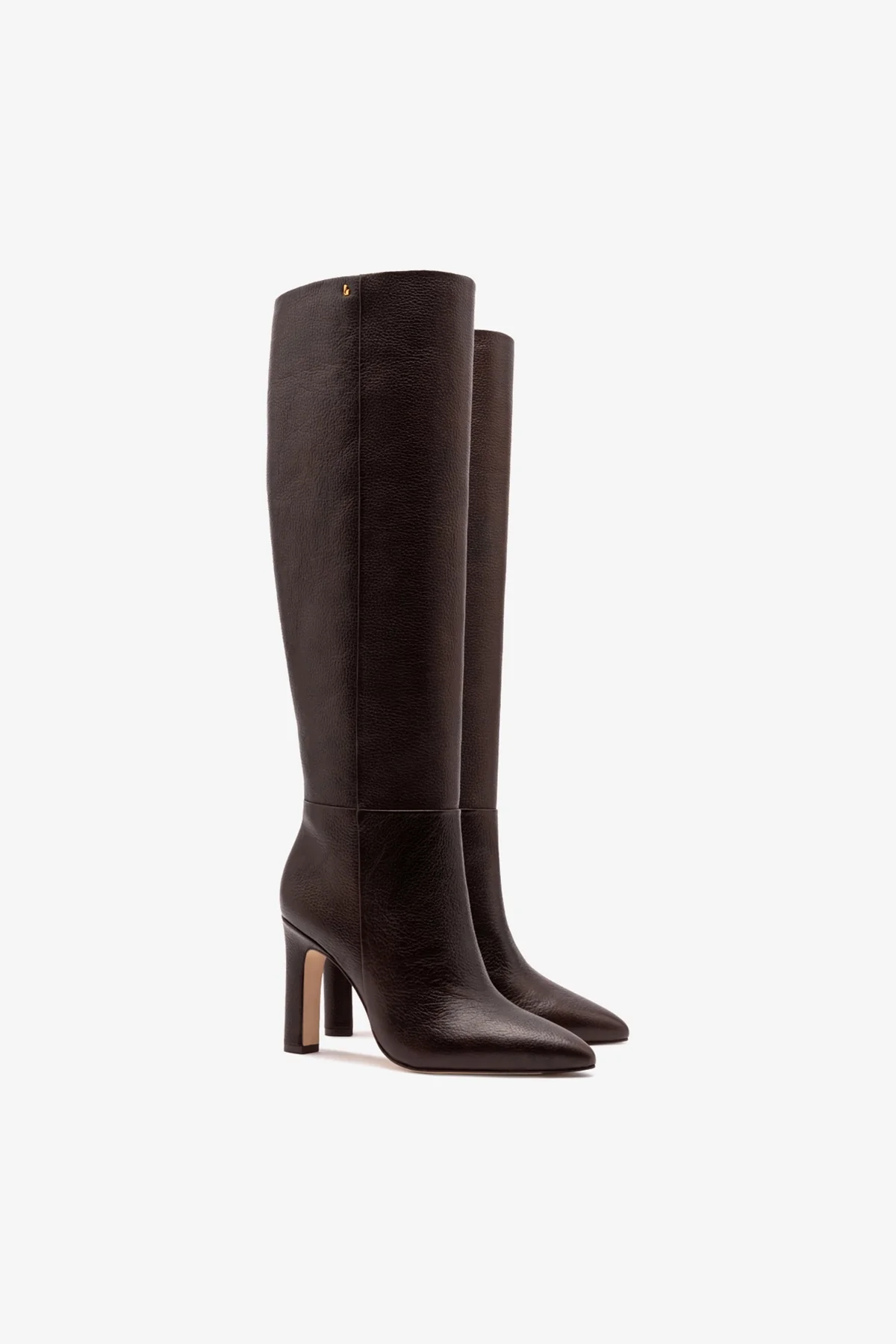 Cindy Hi Boot In Brown Leather - Image 3