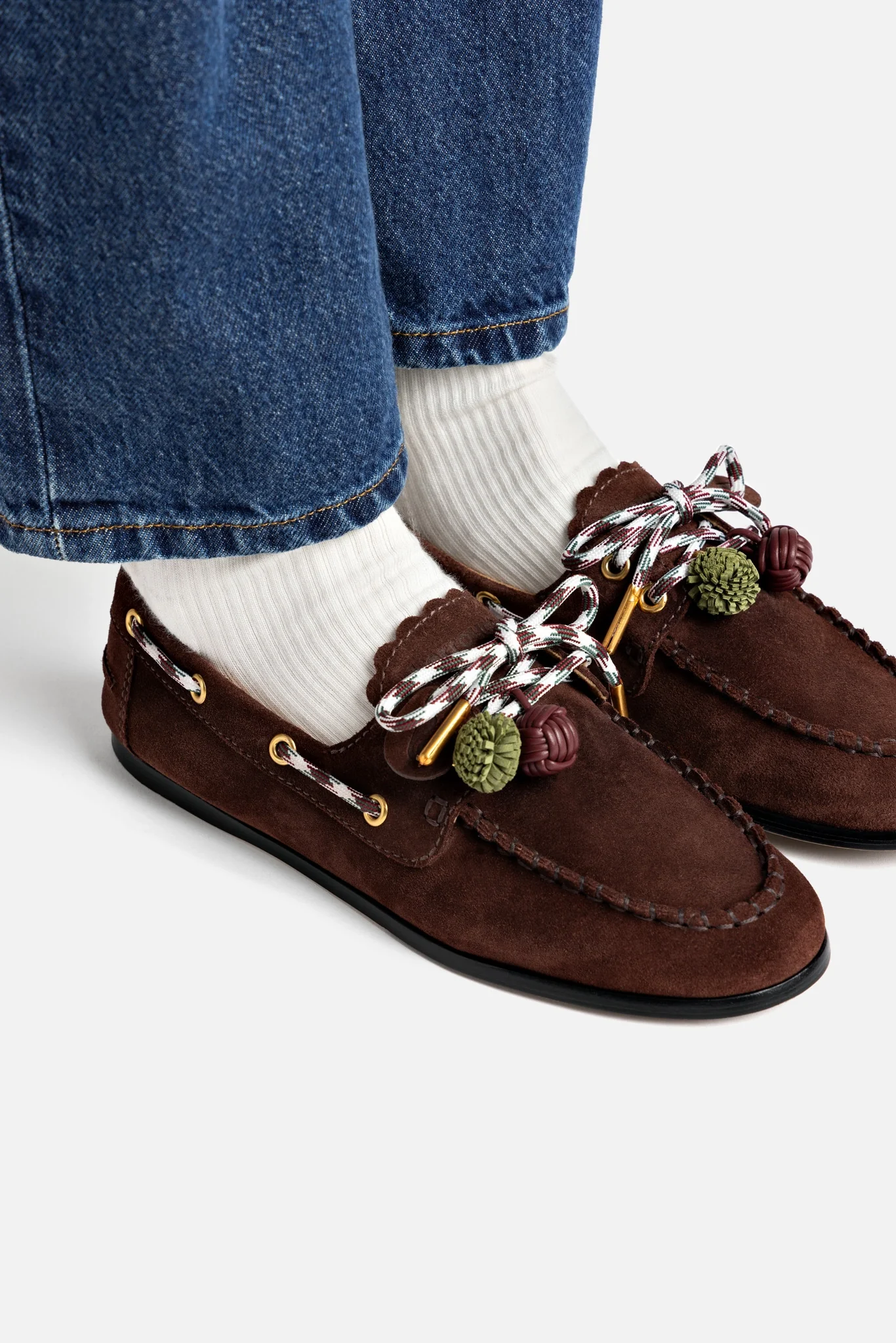 Cyprus Boat Shoe In Brown Suede - Image 6