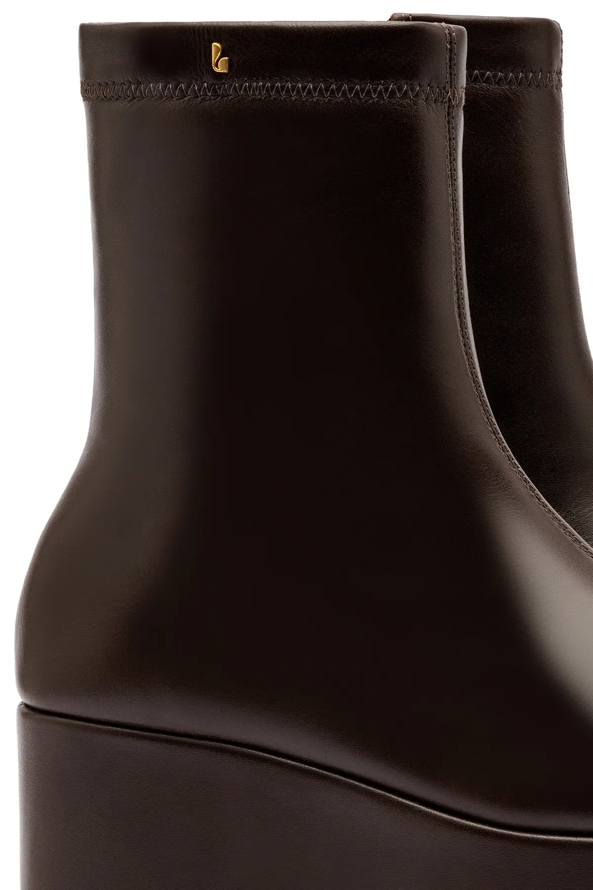Dani Flatform Boot In Brown Leather - Image 3