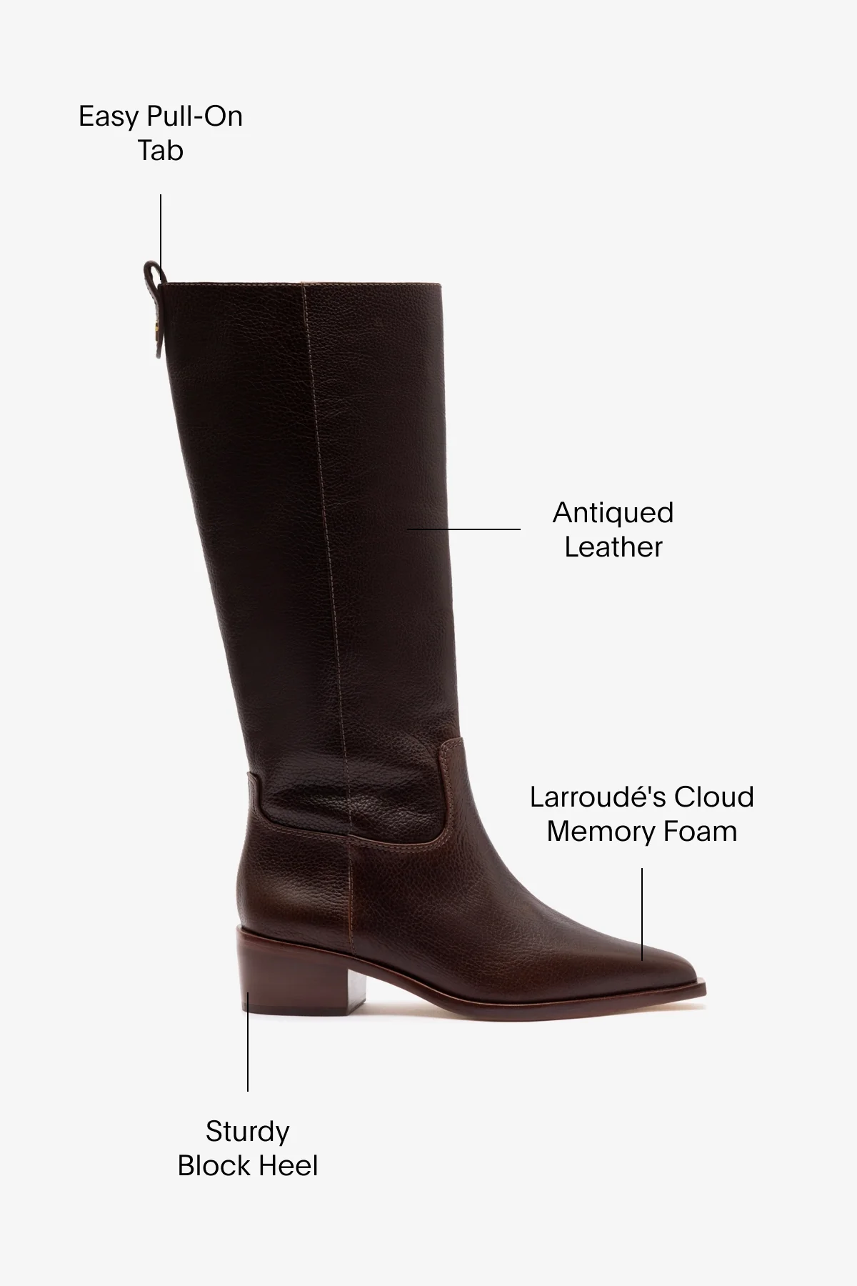 Florencia Boot In Brown Leather - Image 5