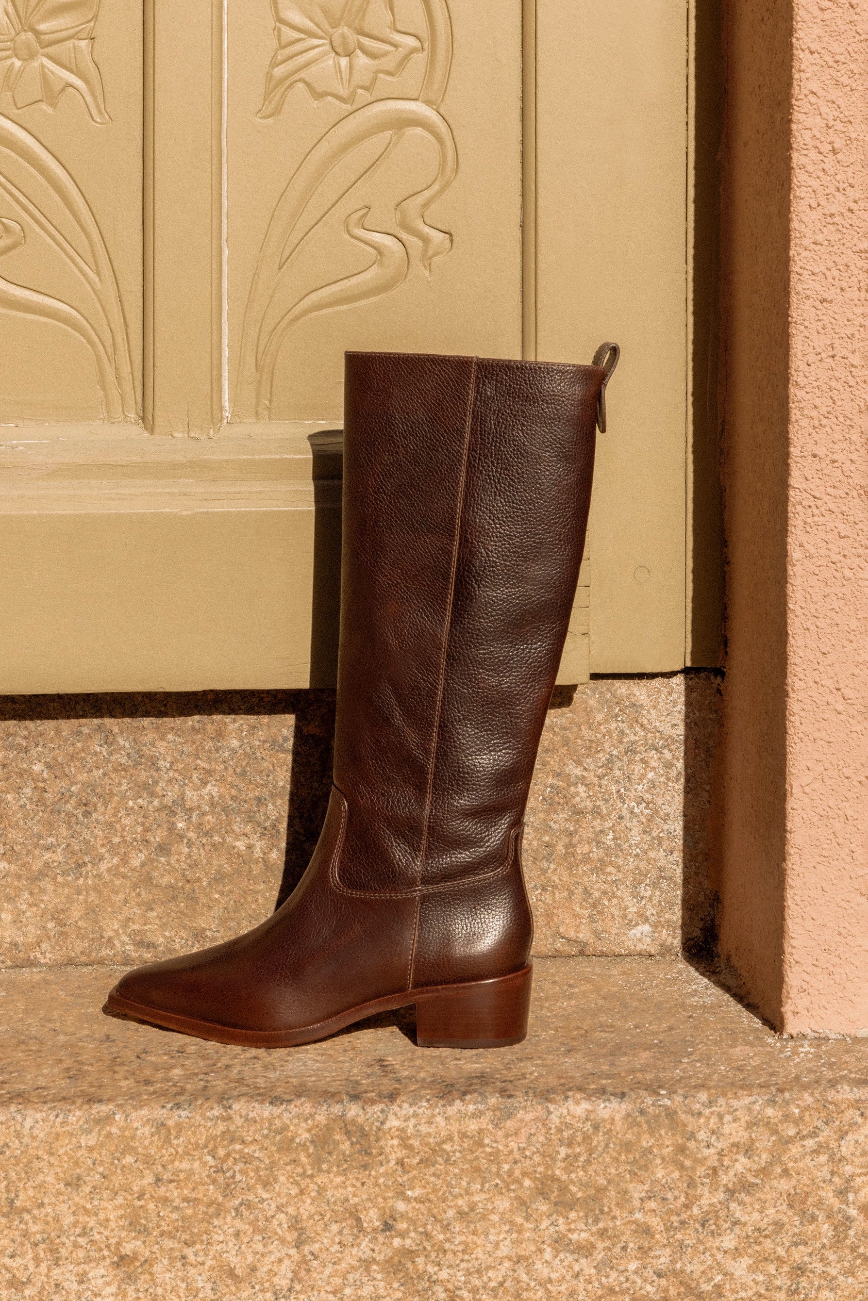 Florencia Boot In Brown Leather - Image 6