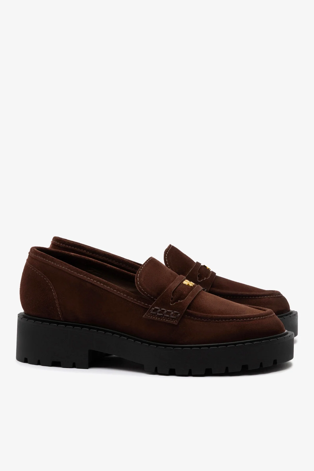 Suki Lugsole Loafer In Brown Suede - Image 3
