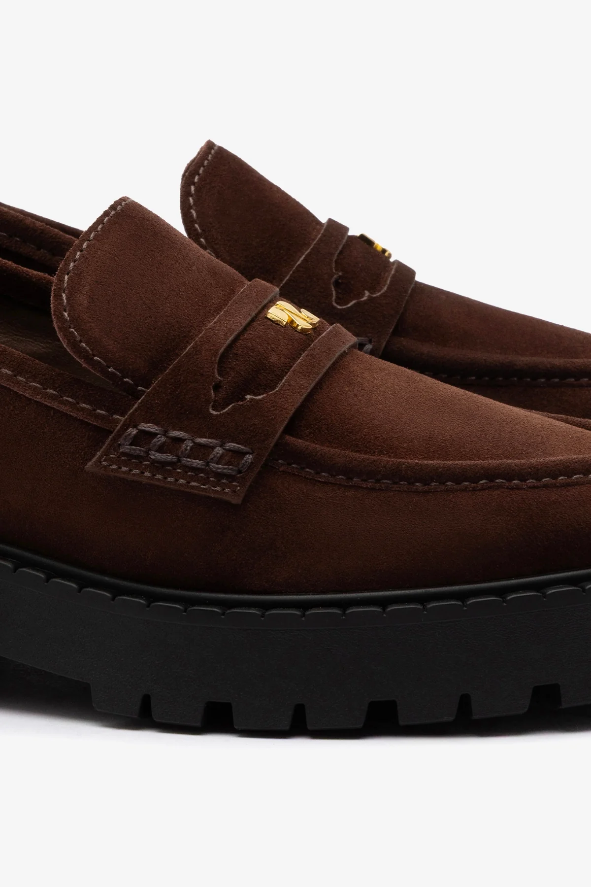 Suki Lugsole Loafer In Brown Suede - Image 4