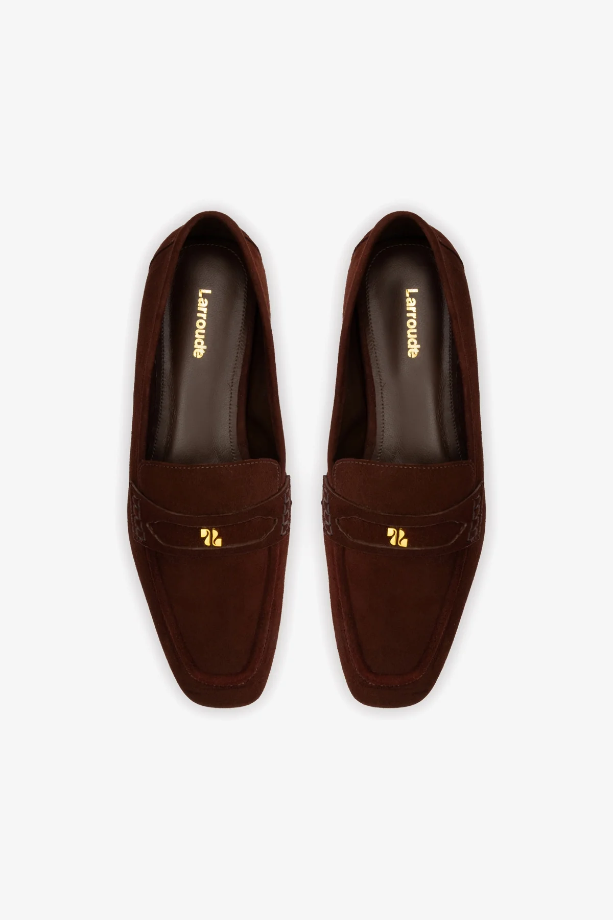 Suki Flat Loafer In Brown Suede - Image 7