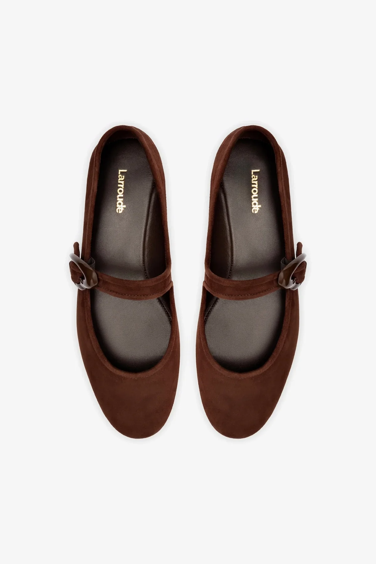 Verona Ballet Flat In Brown Suede - Image 7