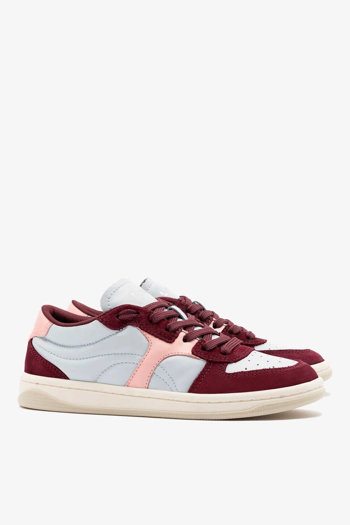 George Sneaker In Burgundy Suede and Maya and Tulip Leather - Image 3