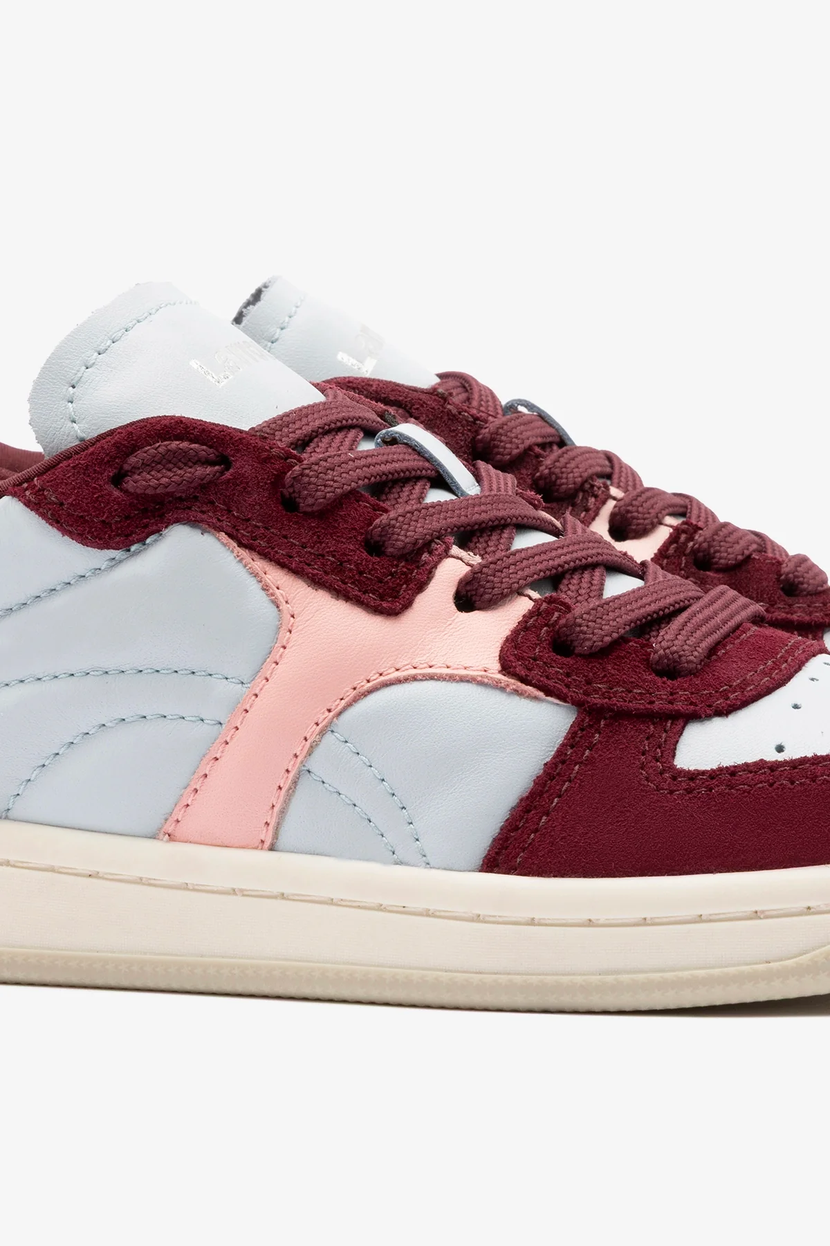 George Sneaker In Burgundy Suede and Maya and Tulip Leather - Image 5