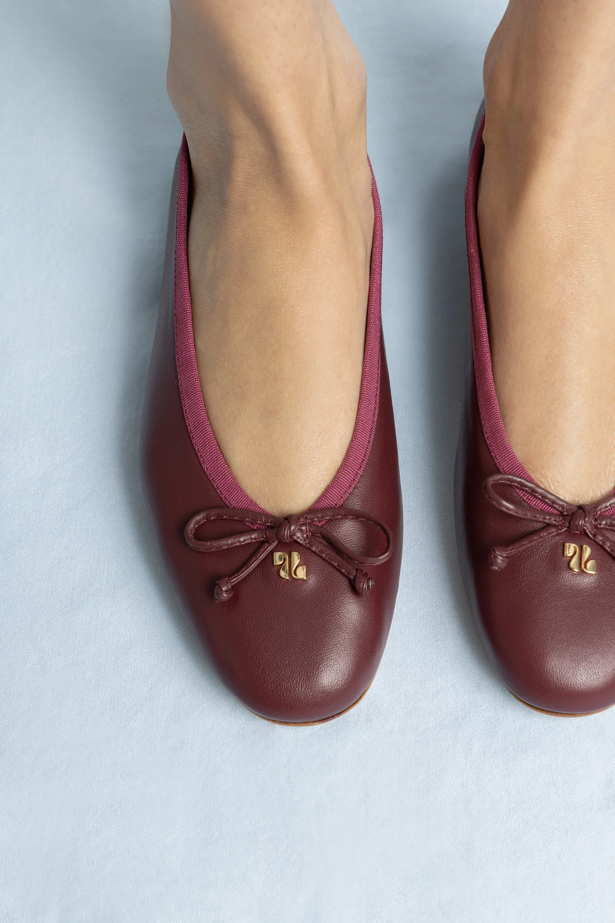 Pavlova Ballet Flat In Burgundy Leather - Image 2