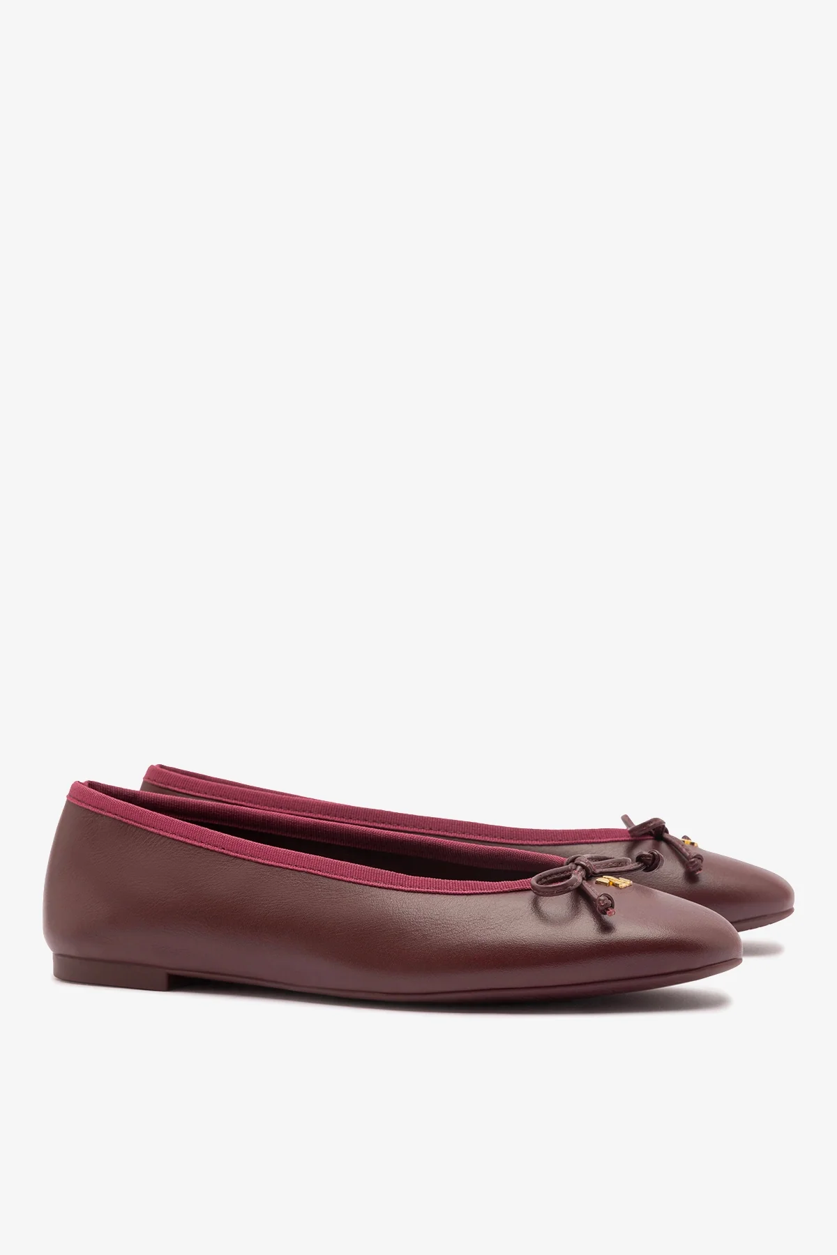Pavlova Ballet Flat In Burgundy Leather - Image 3