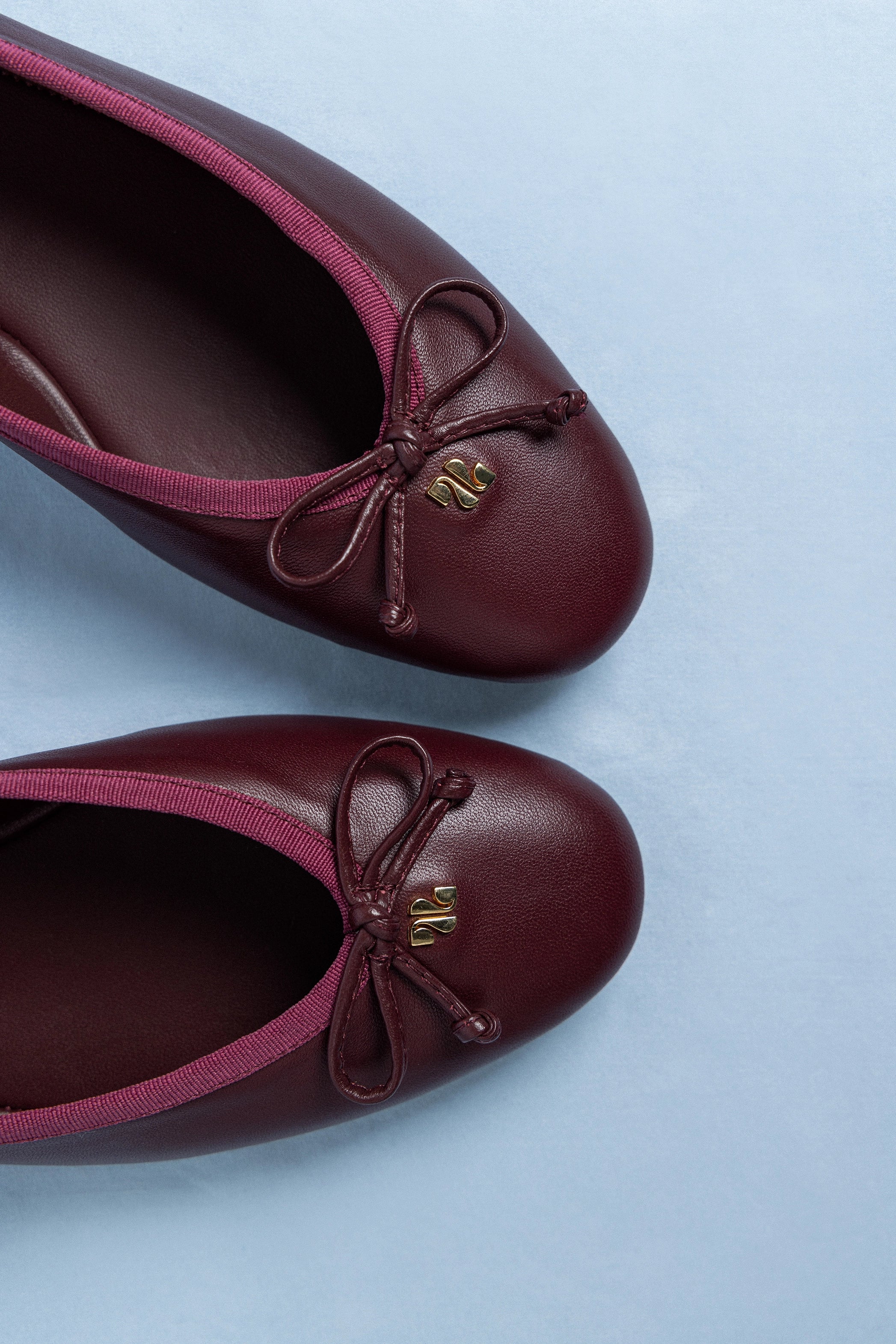 Pavlova Ballet Flat In Burgundy Leather - Image 6