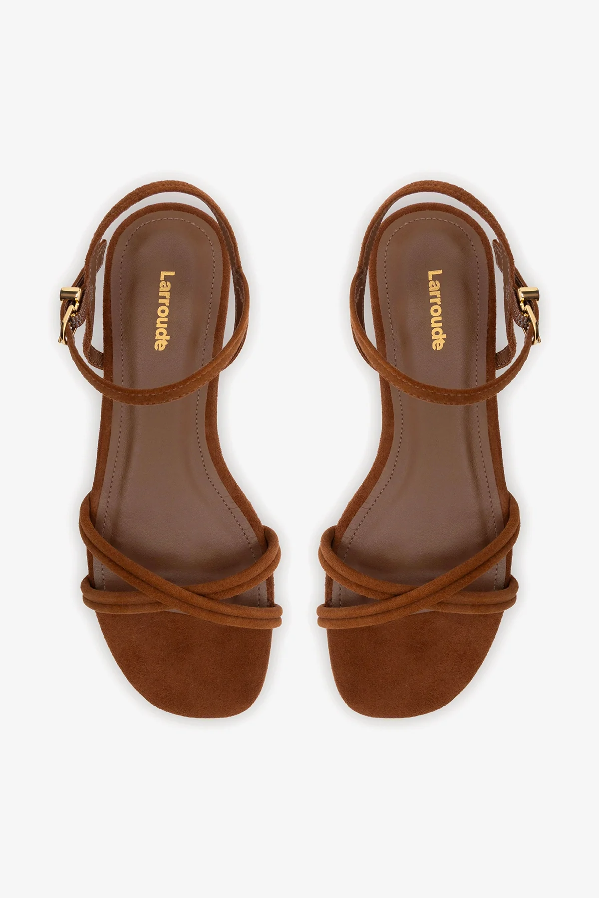 Annie Ankle Strap Sandal In Burnt Umber Leather - Image 6
