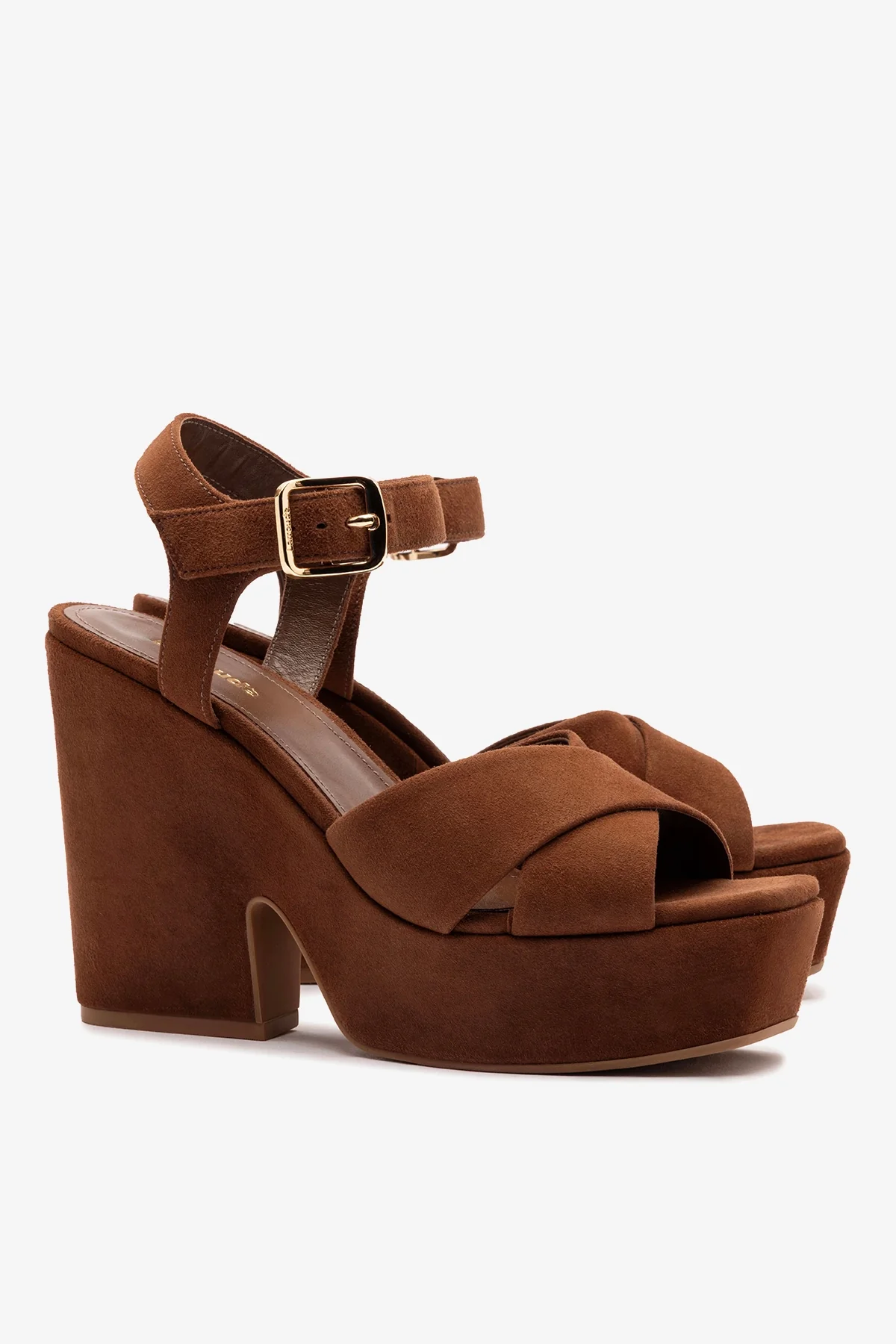 Cher Sandal In Burnt Umber Leather - Image 3