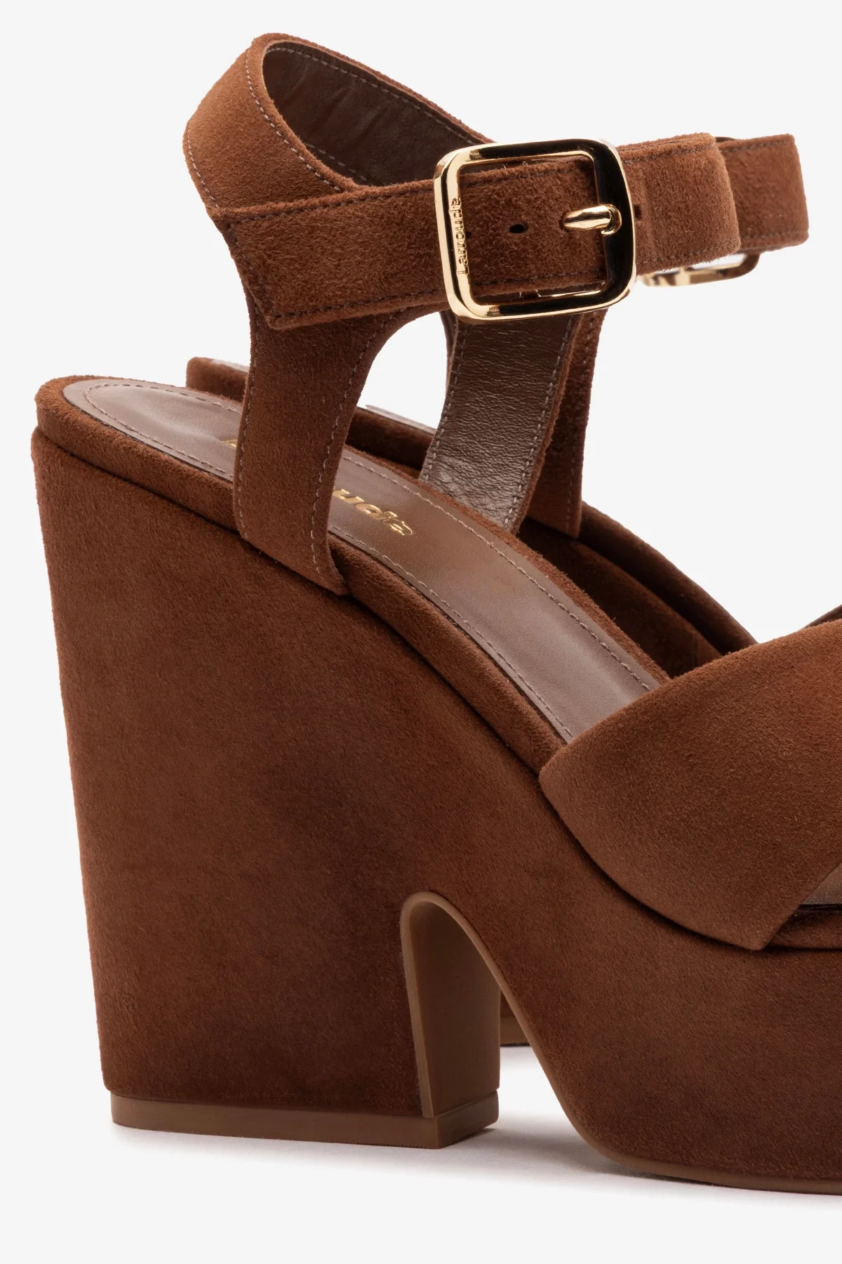 Cher Sandal In Burnt Umber Leather - Image 4