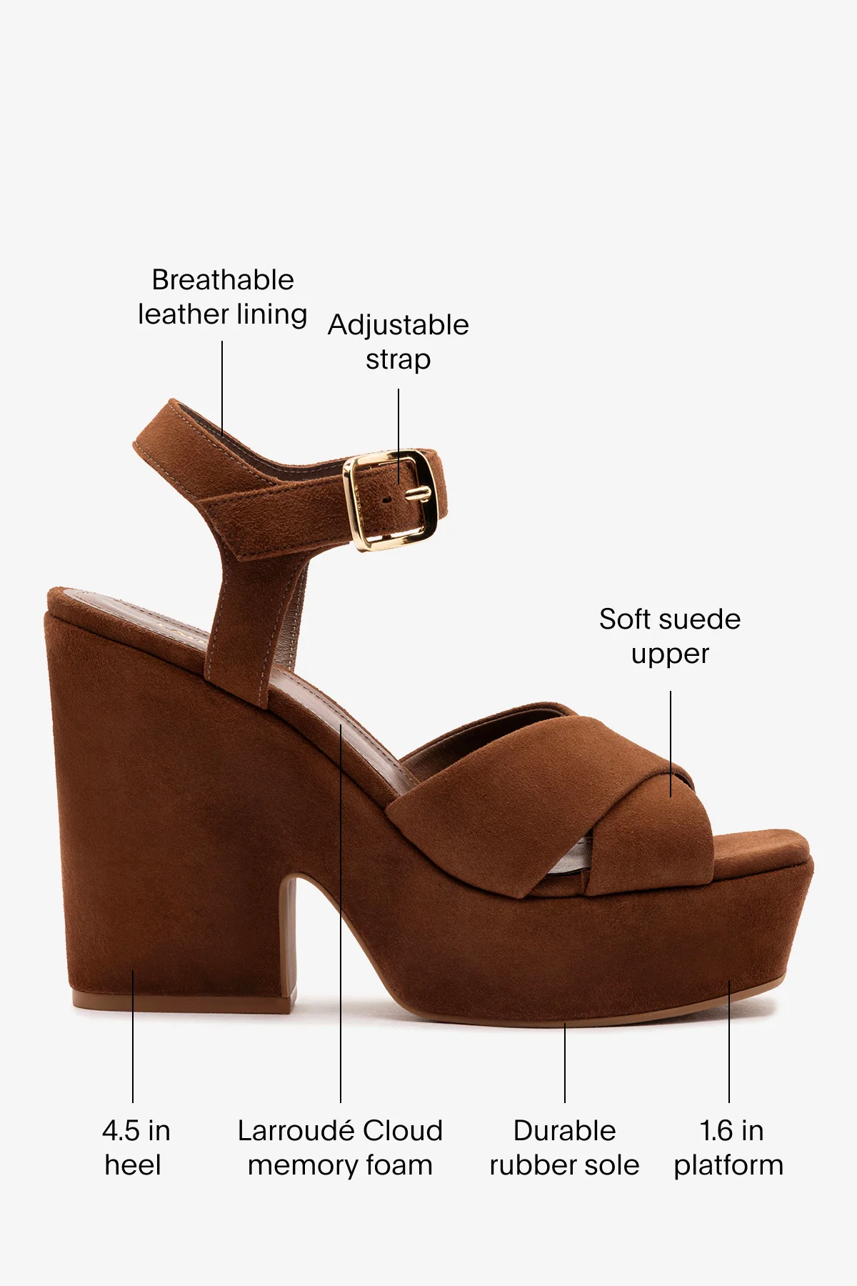 Cher Sandal In Burnt Umber Leather - Image 5