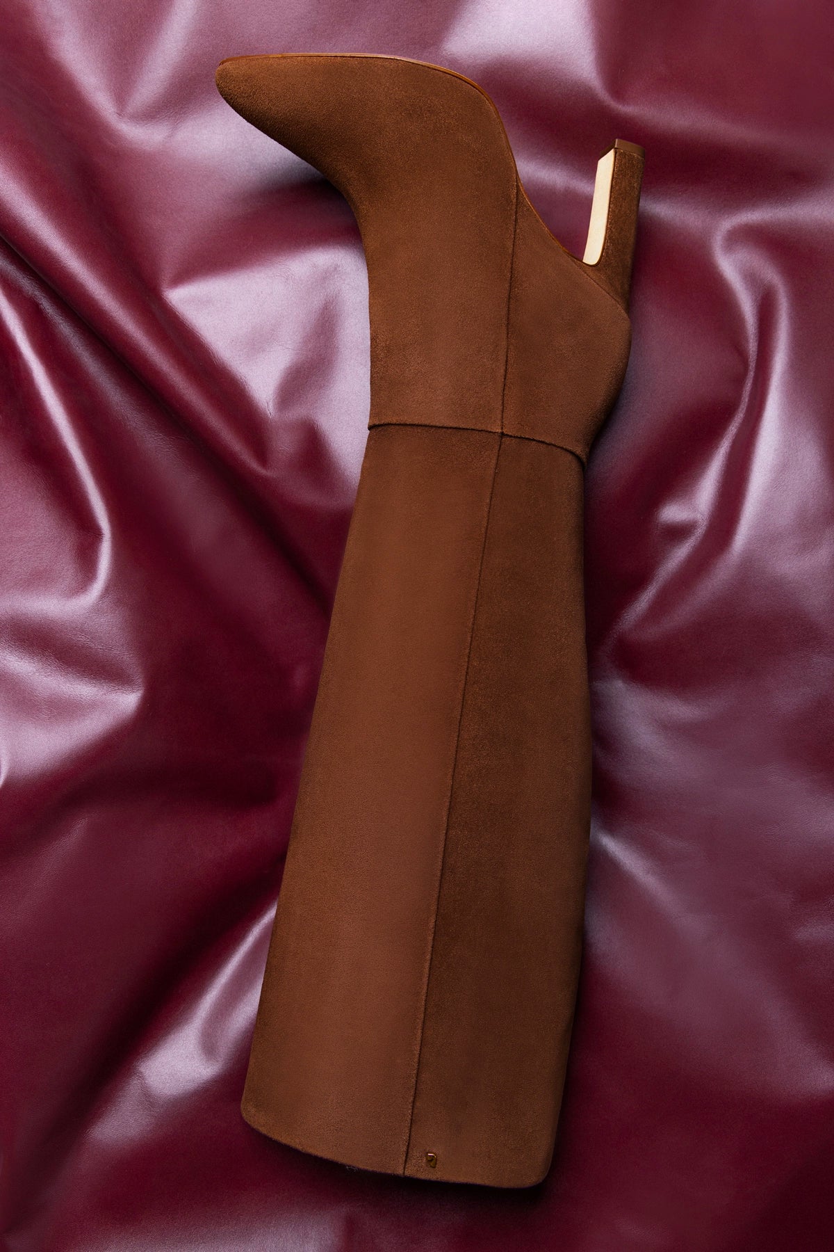 Cindy Hi Boot In Burnt Umber Suede - Image 2
