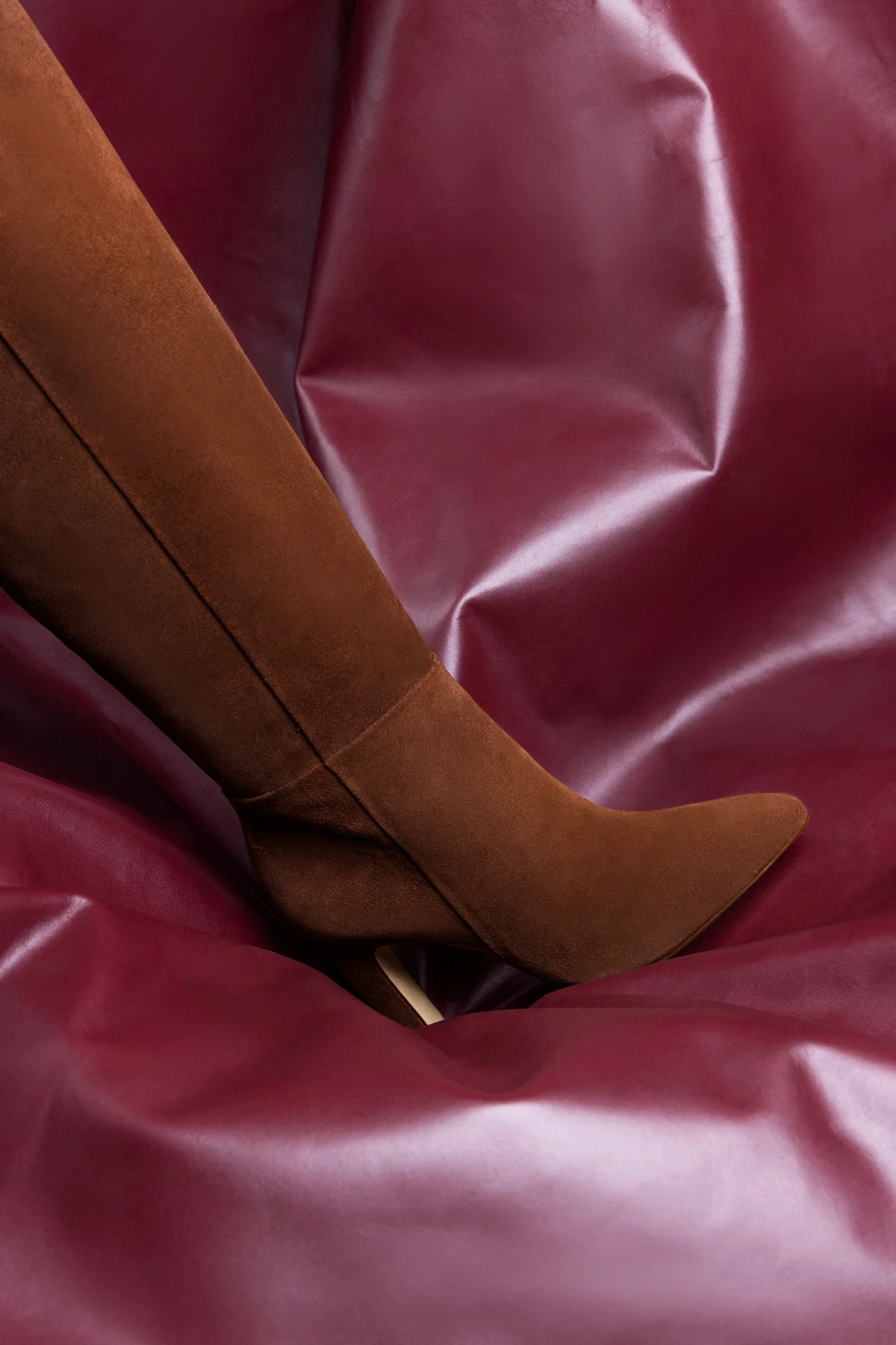 Cindy Hi Boot In Burnt Umber Suede - Image 6