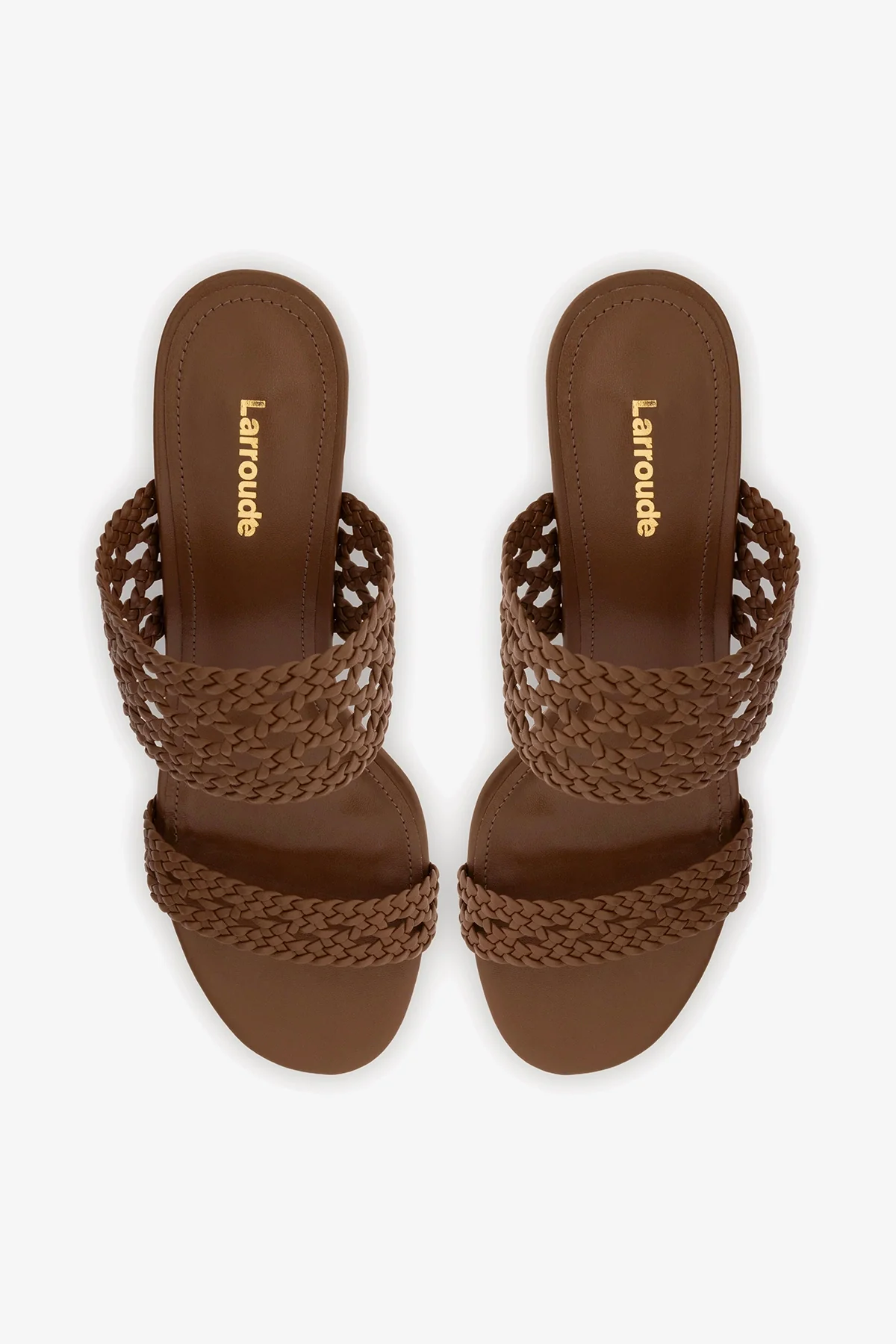 Dew Drop Macrame Sandal In Burnt Umber Leather - Image 6