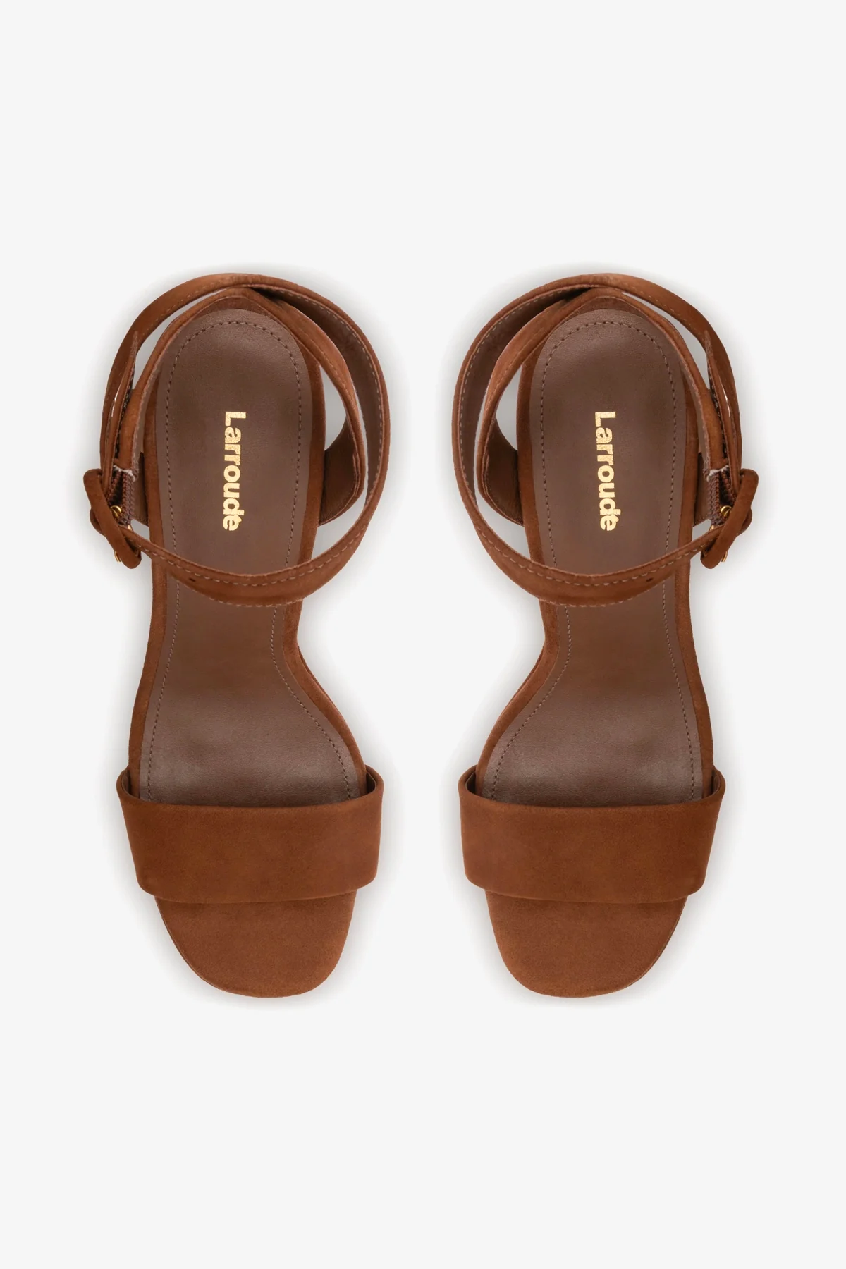 Dolly Sandal In Burnt Umber Suede - Image 7