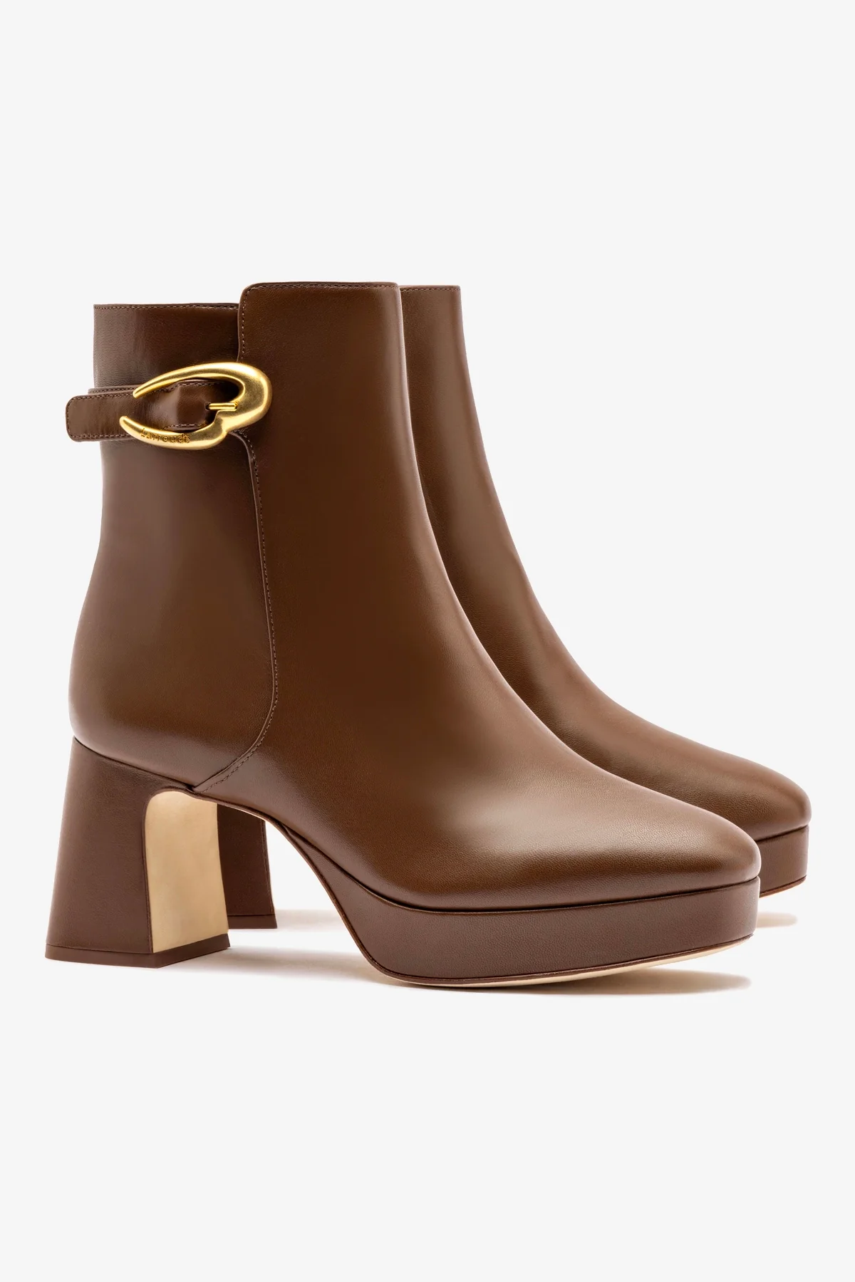 Dolly Verona Low Boot In Burnt Umber Leather - Image 3