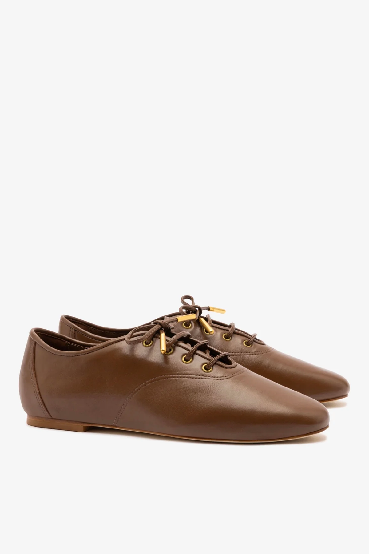 Liza Sneaker In Burnt Umber Leather - Image 3