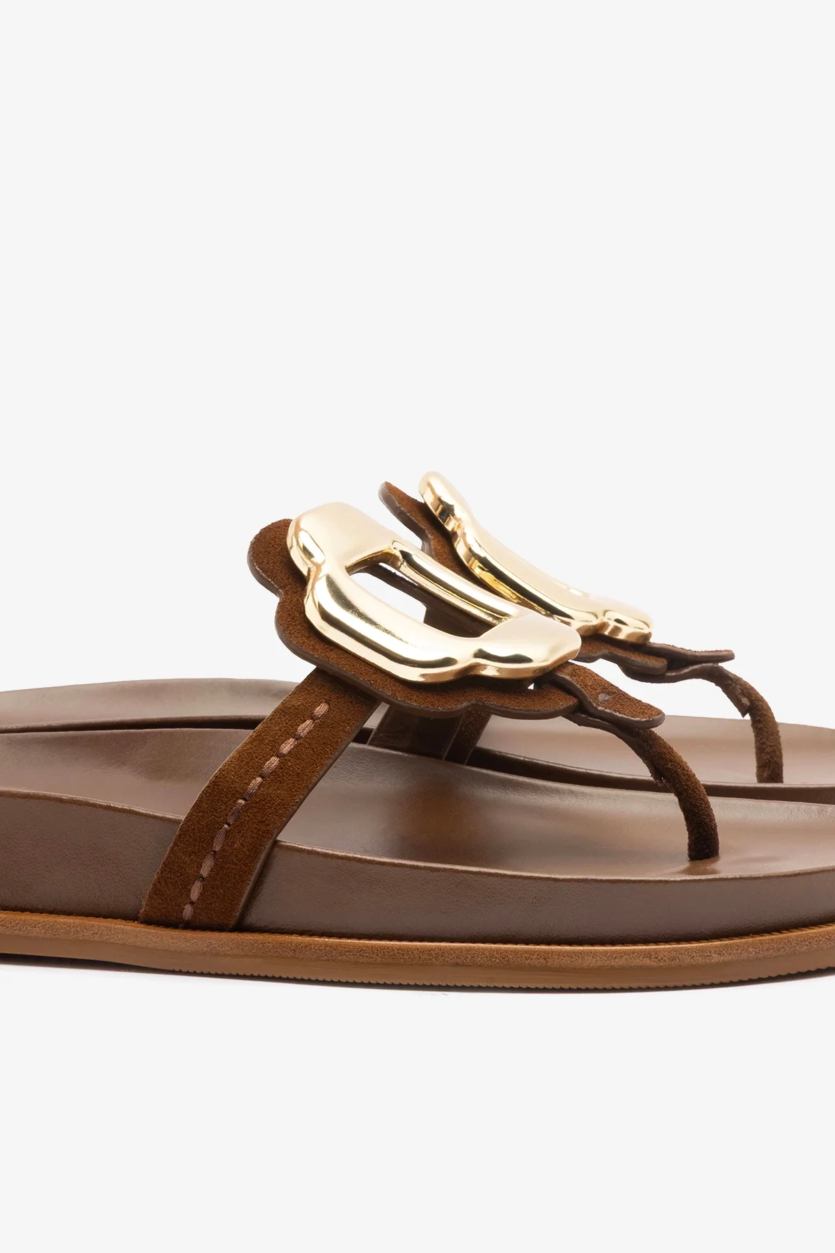Margherita Sport Sandal Burnt Umber Suede - Image 4