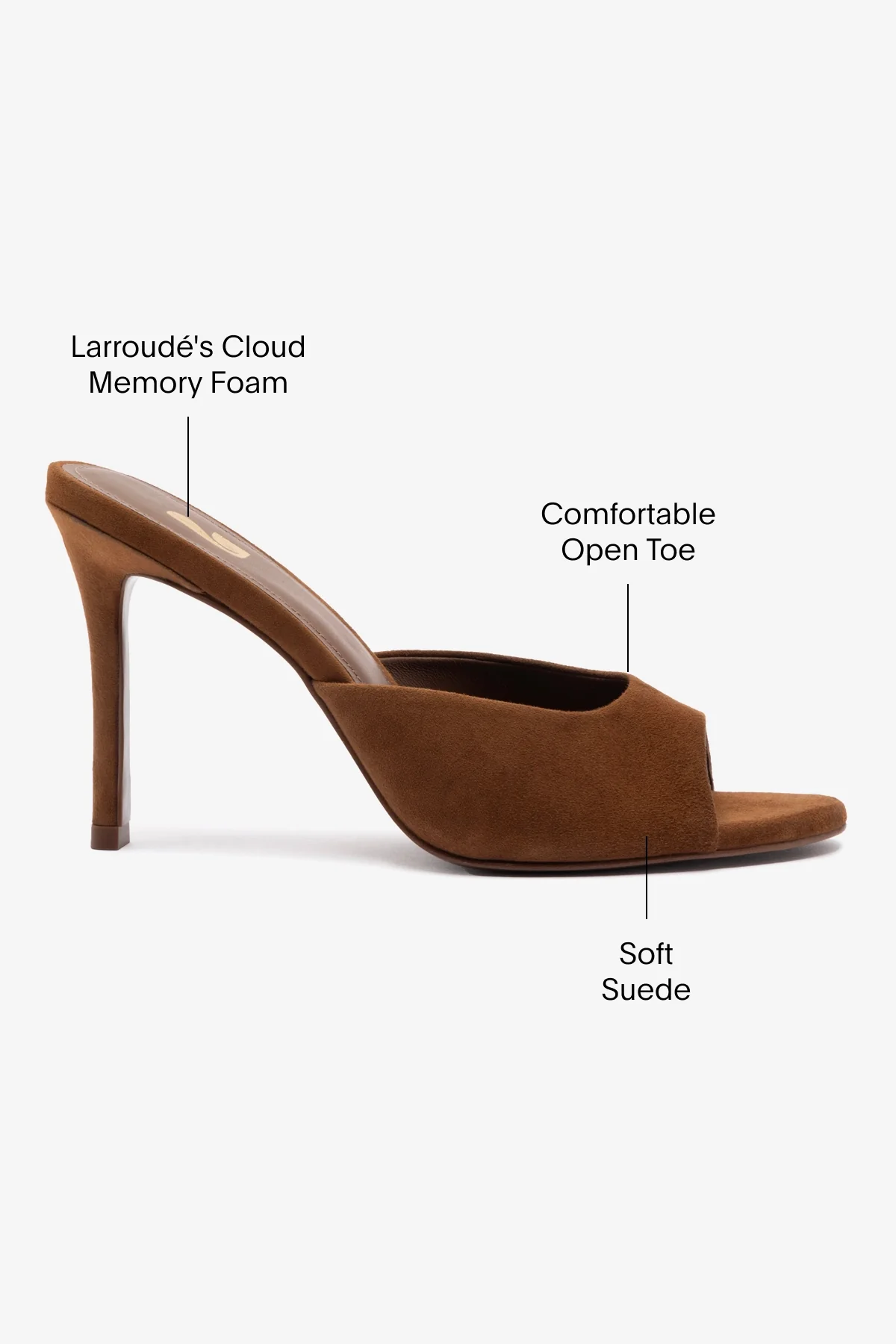 Jasmine Hi Mule In Burnt Umber Suede - Image 5