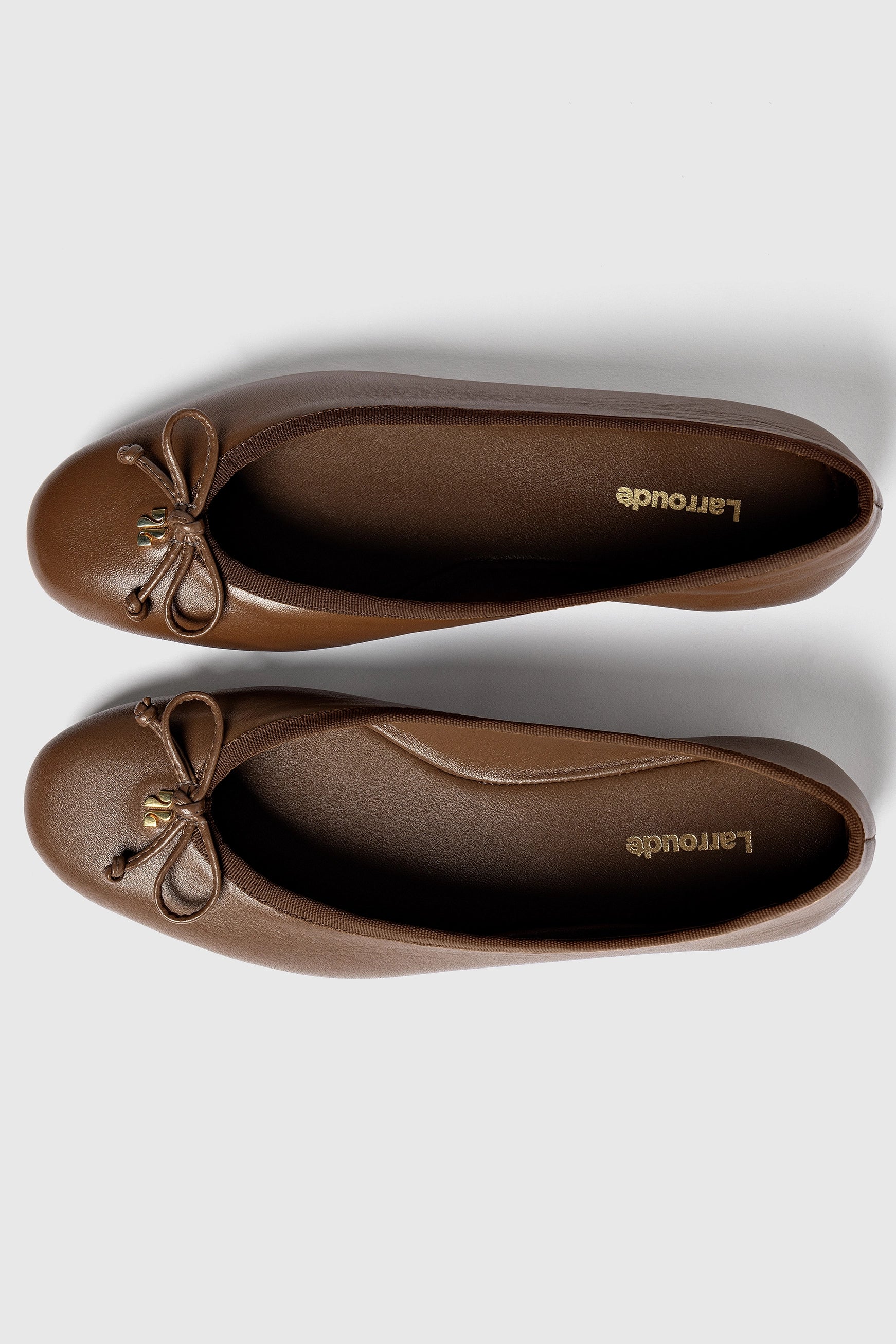 Pavlova Ballet Flat In Burnt Umber Leather - Image 2
