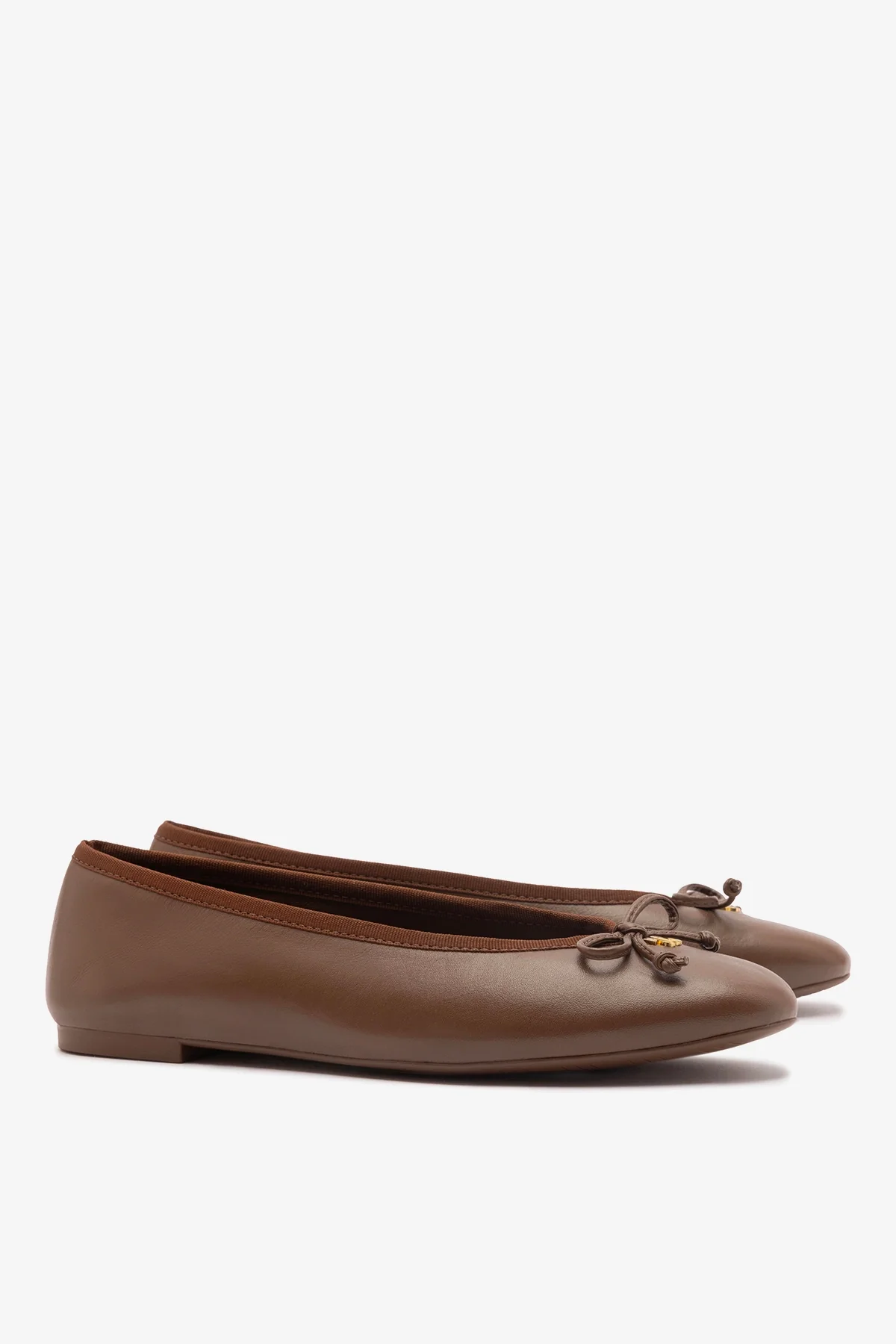 Pavlova Ballet Flat In Burnt Umber Leather - Image 3