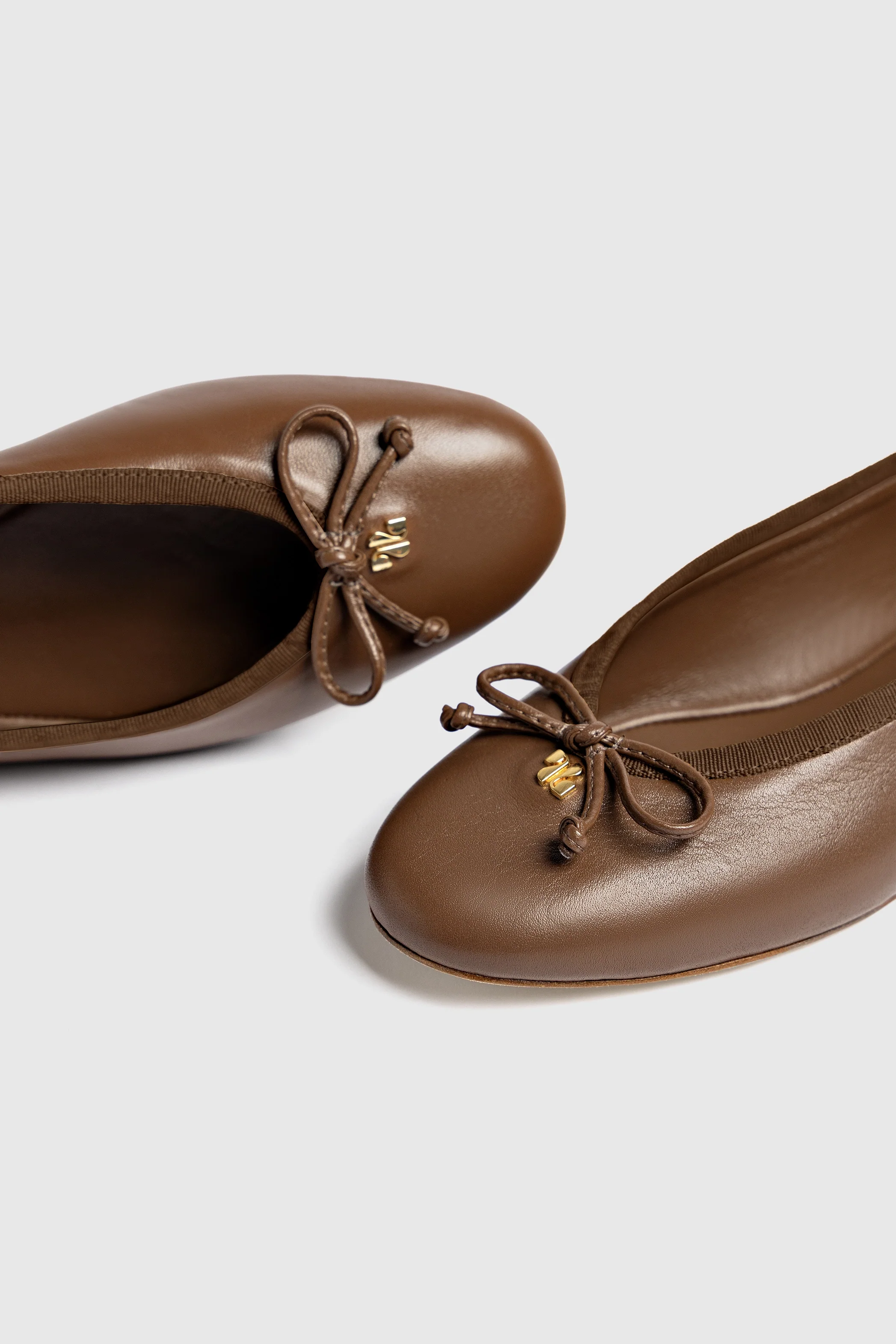 Pavlova Ballet Flat In Burnt Umber Leather - Image 6