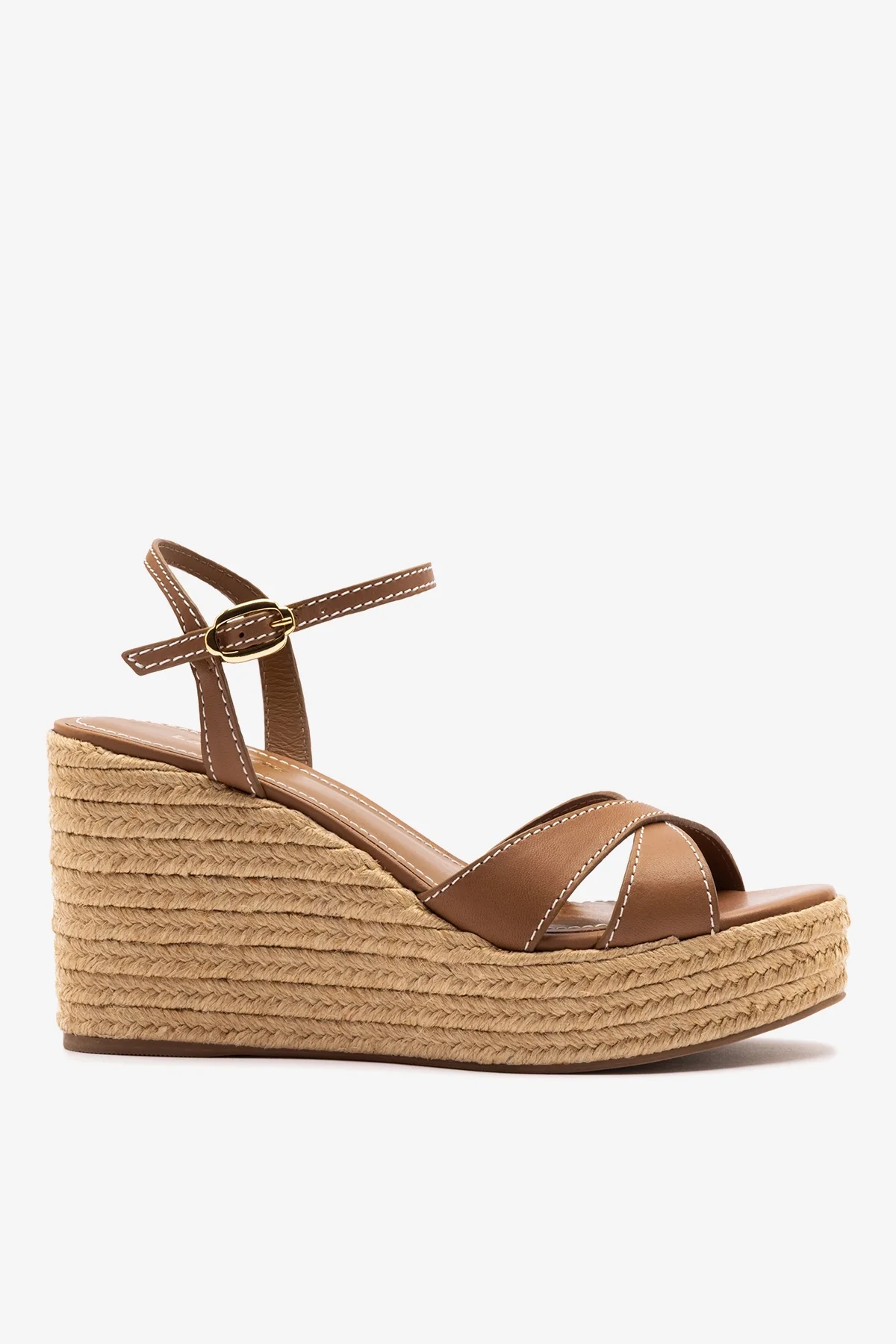 Bianca Espadrille Sandal Caramel Leather