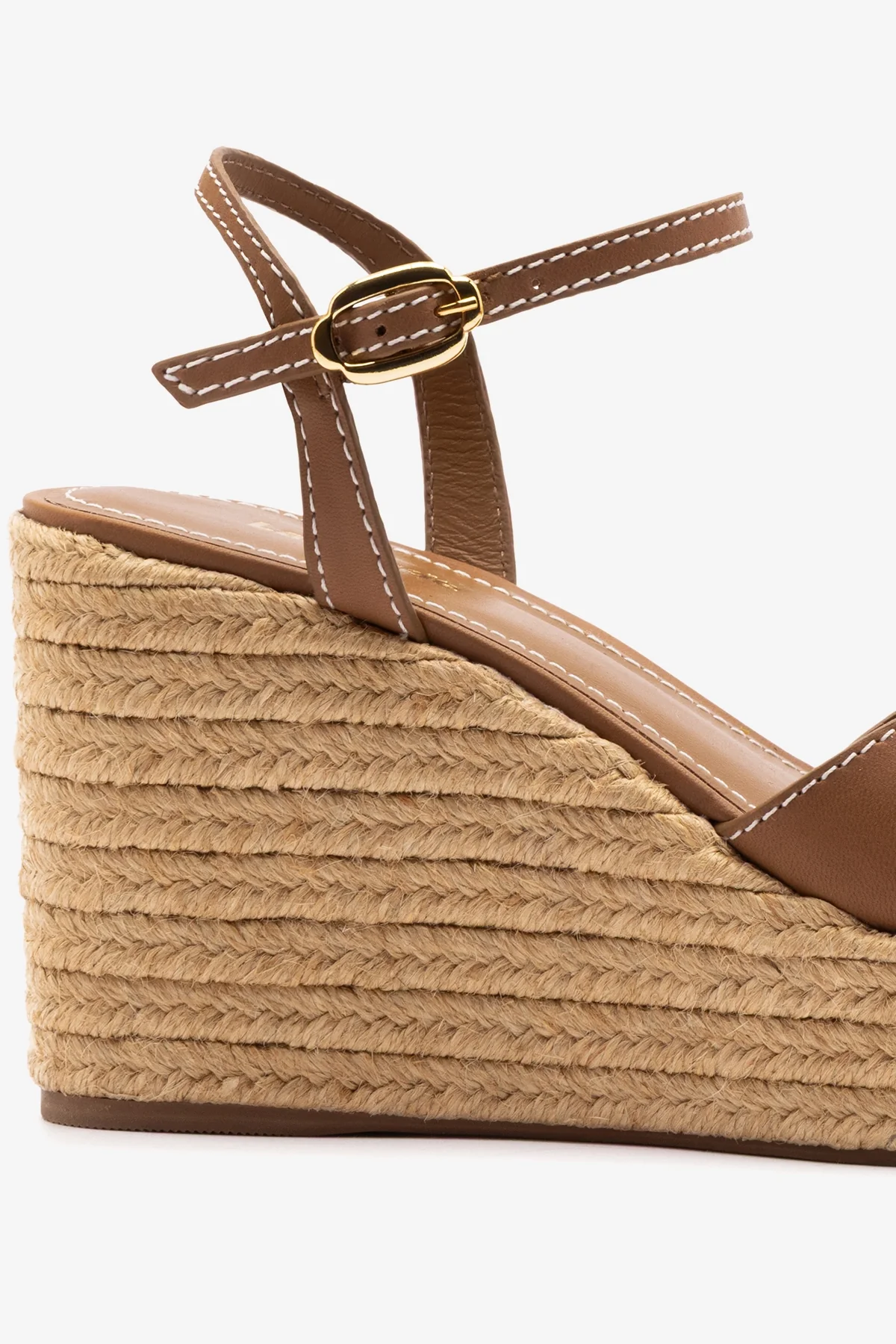 Bianca Espadrille Sandal Caramel Leather - Image 4