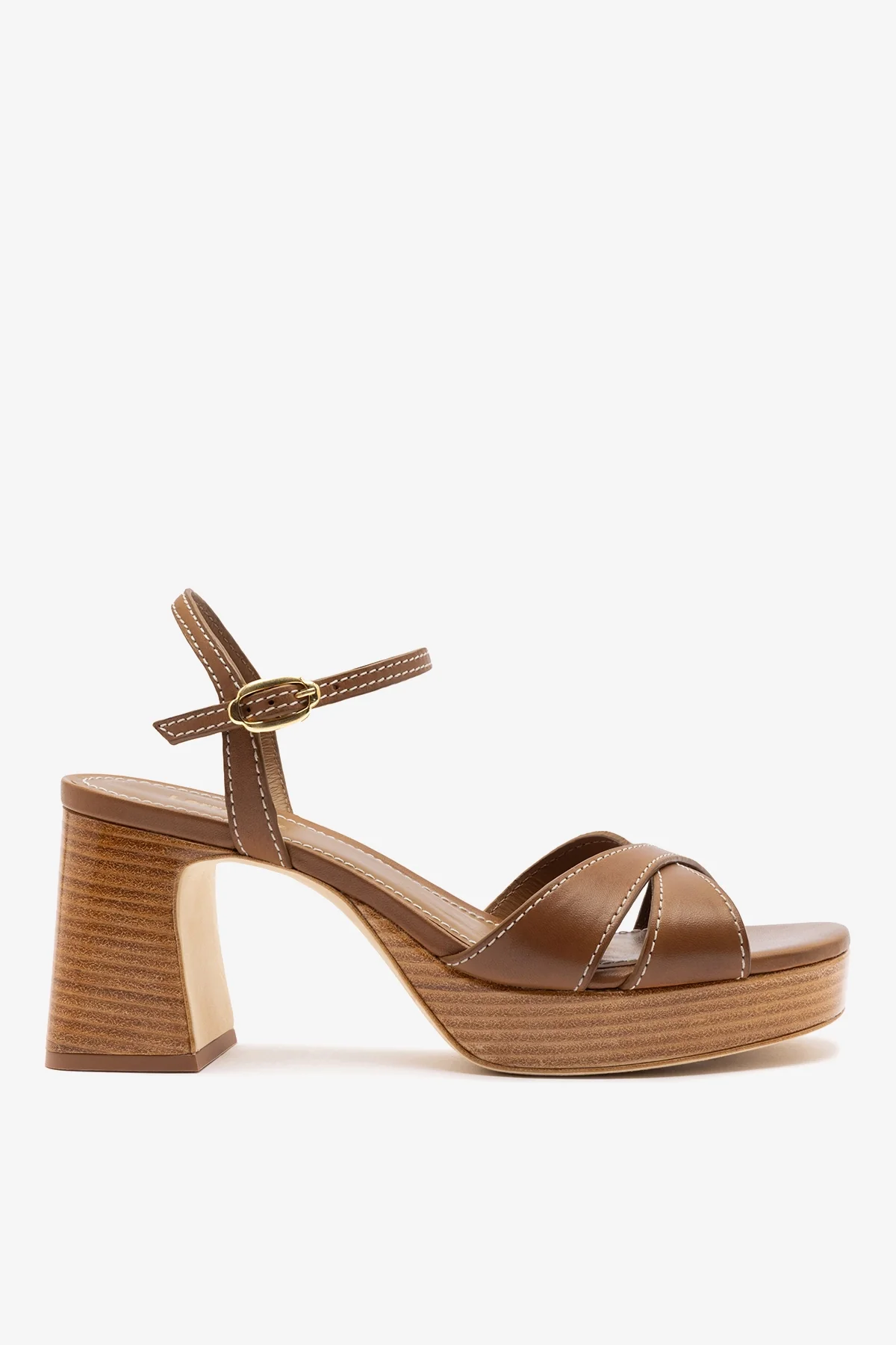 Bianca Low Sandal Caramel Leather