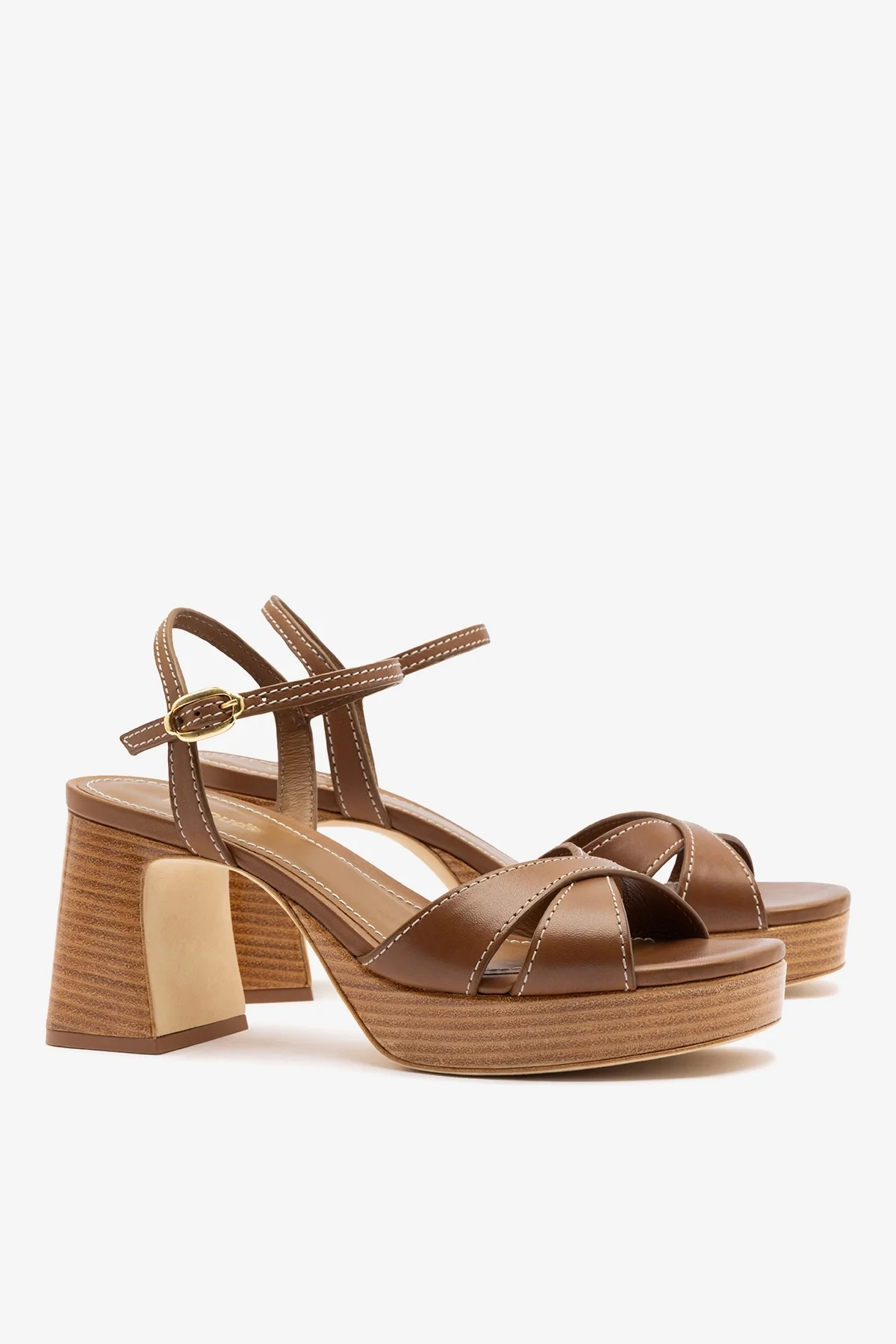 Bianca Low Sandal Caramel Leather - Image 3