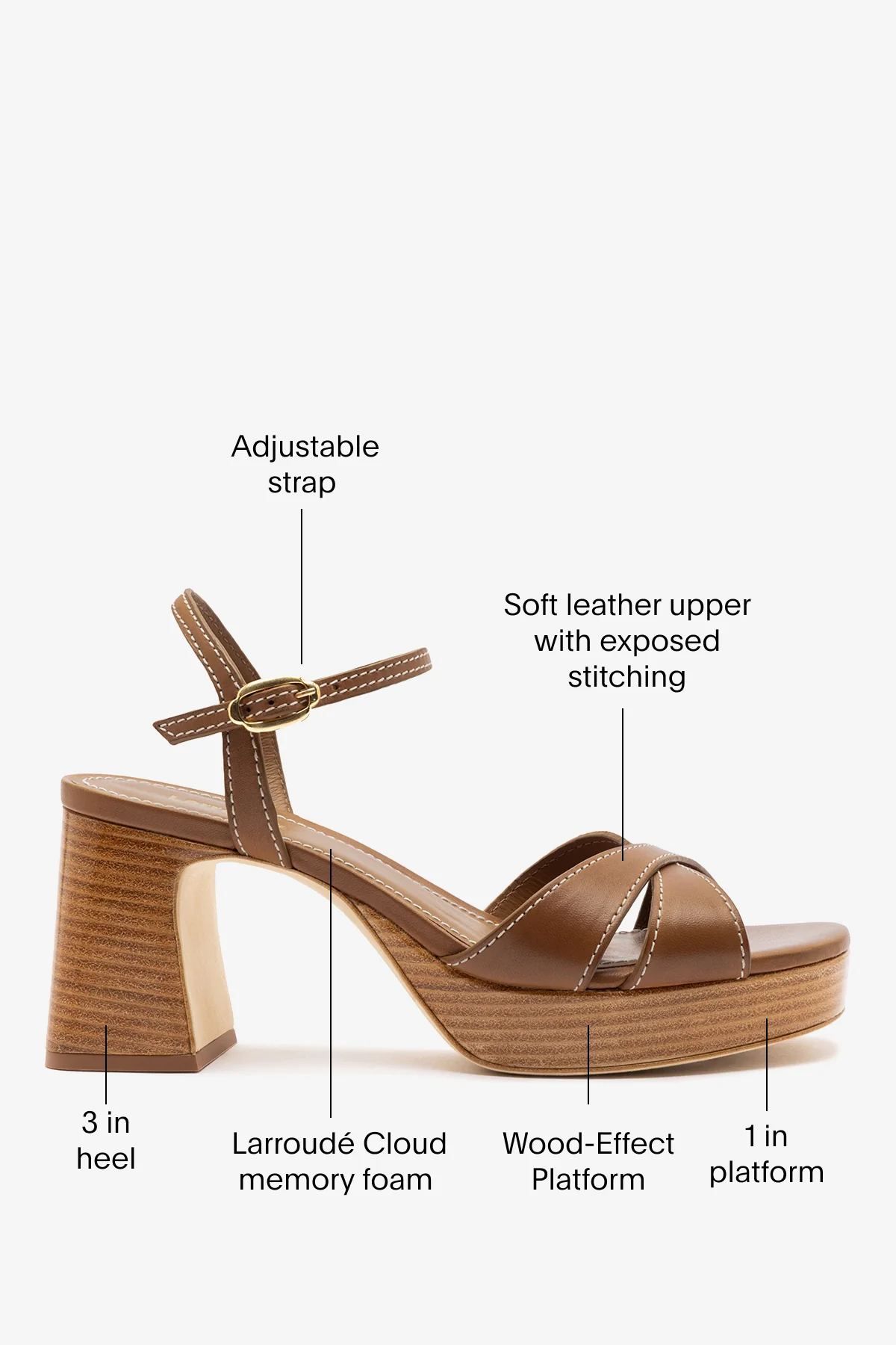 Bianca Low Sandal Caramel Leather - Image 5