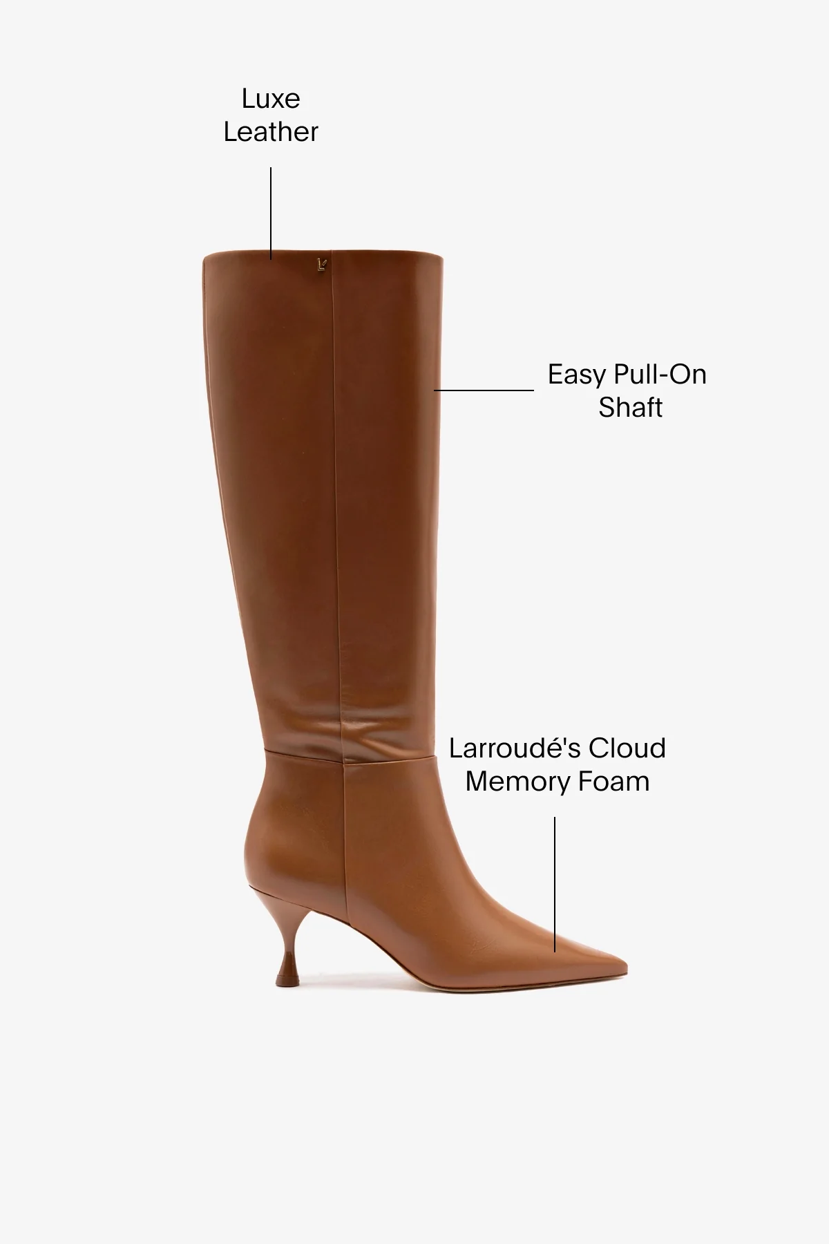 Georgia Boot In Caramel Leather - Image 5