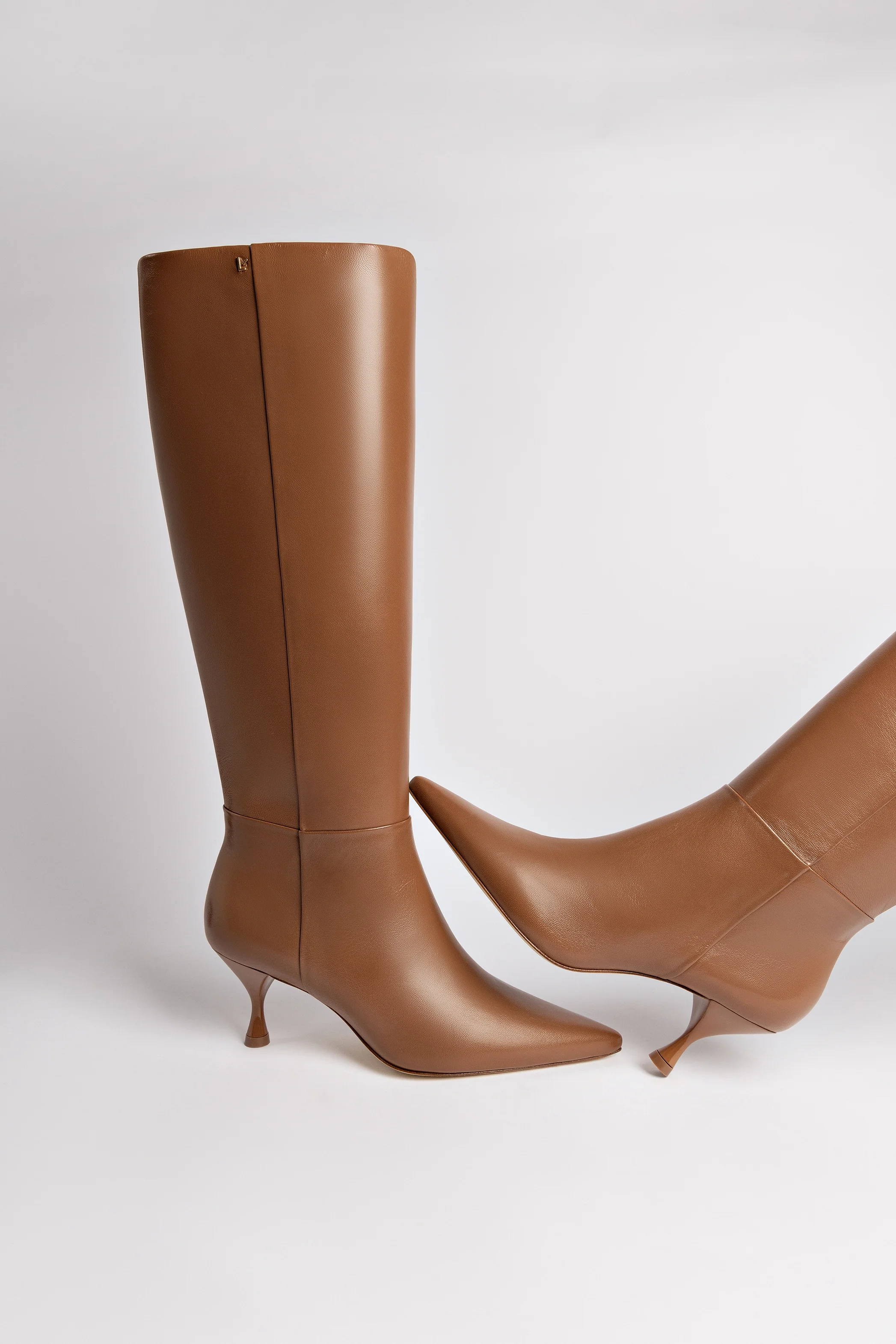 Georgia Boot In Caramel Leather - Image 6
