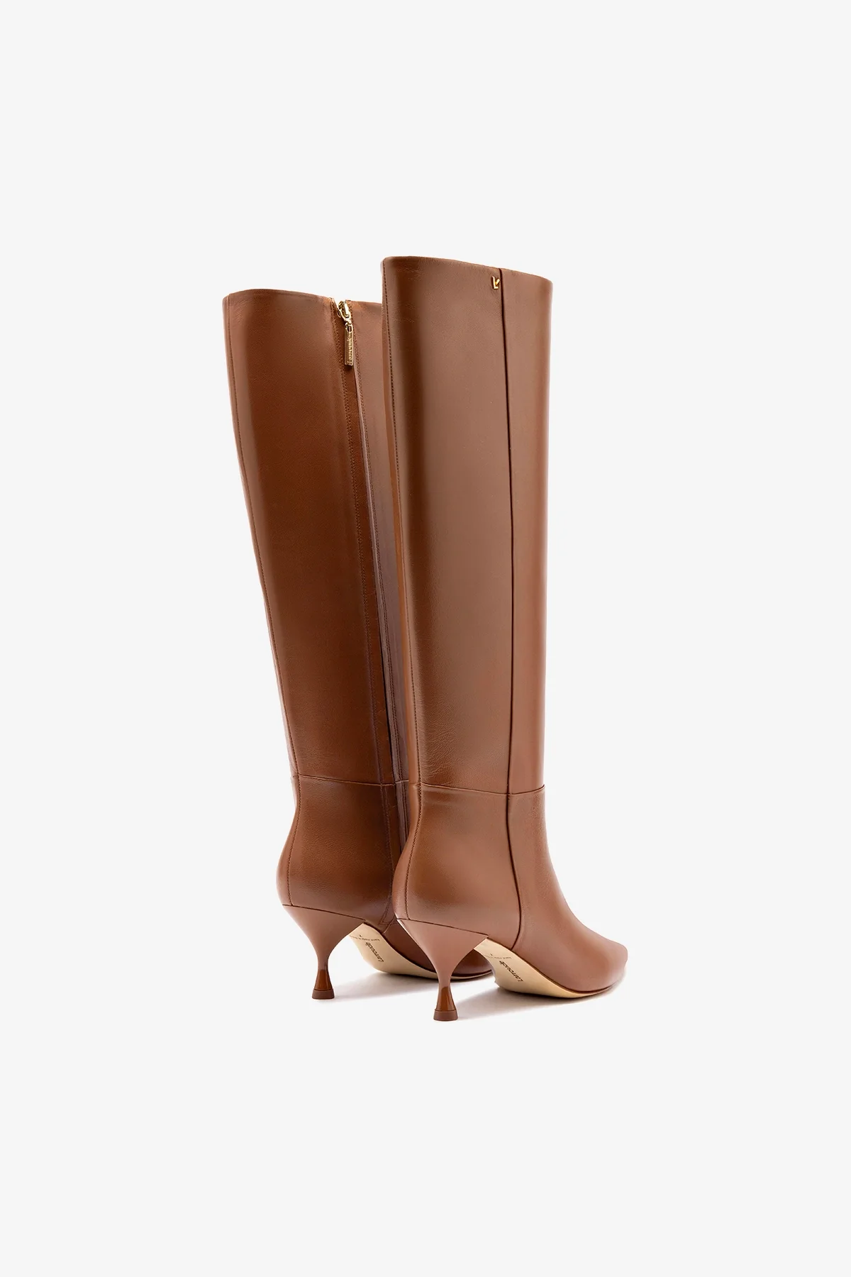 Georgia Boot In Caramel Leather - Image 7