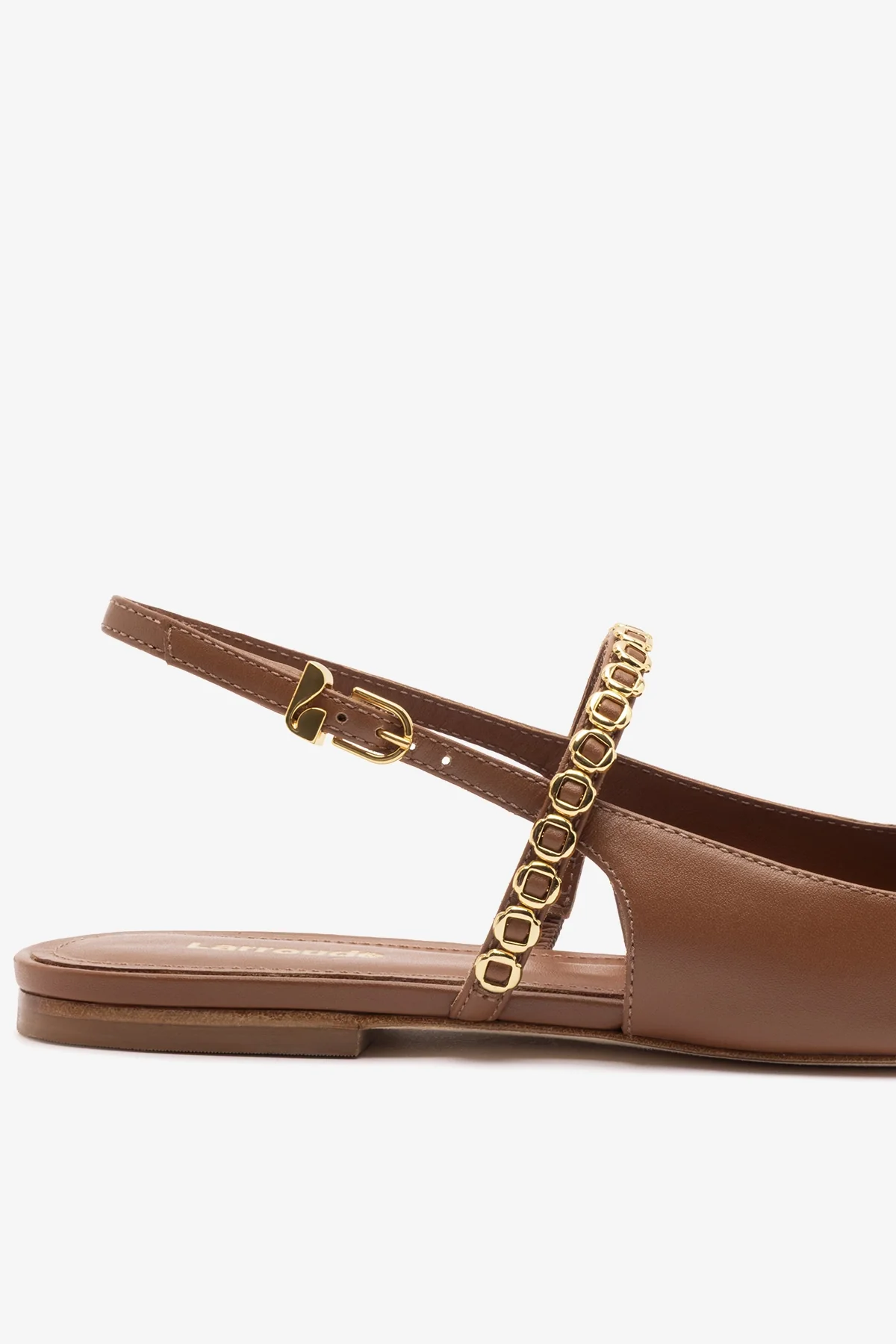 Georgina Milanina Ballet Flat In Caramel Leather - Image 3