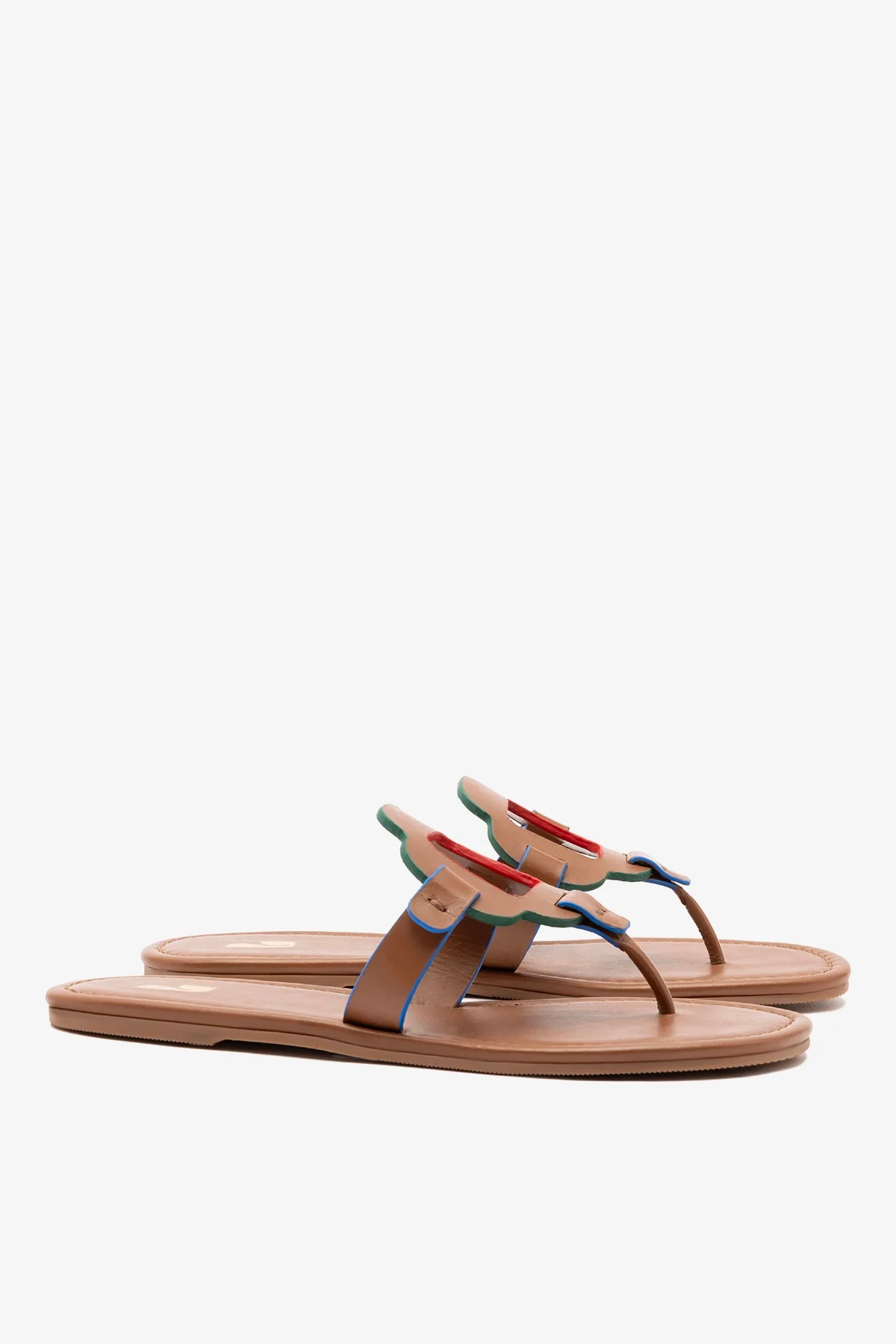 Margherita Thong Sandal In Caramel Leather - Image 3