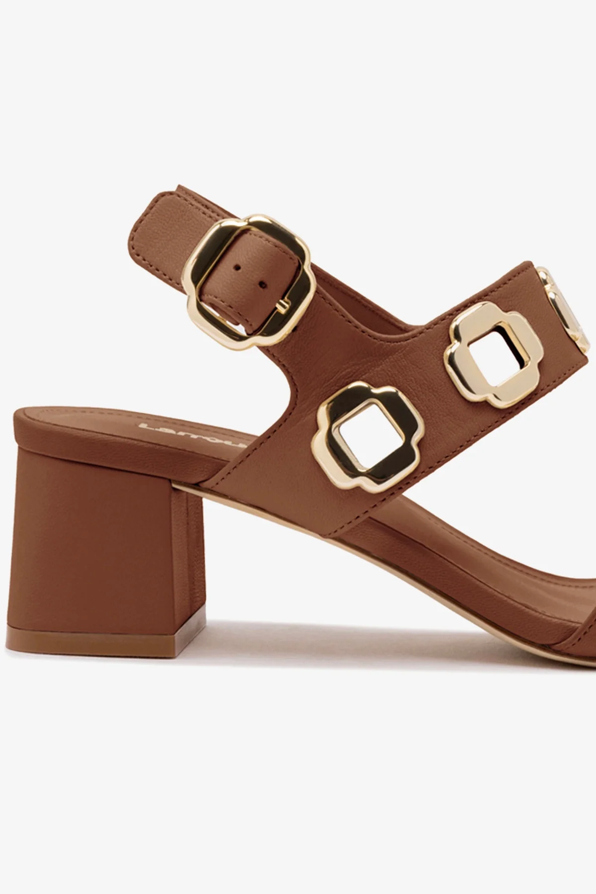 Milan Sandal In Caramel Leather - Image 4