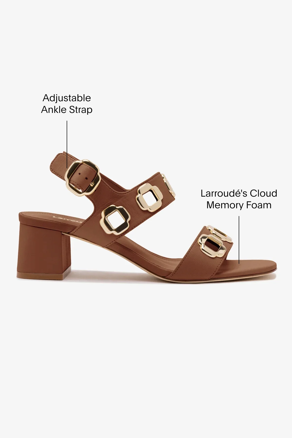 Milan Sandal In Caramel Leather - Image 5